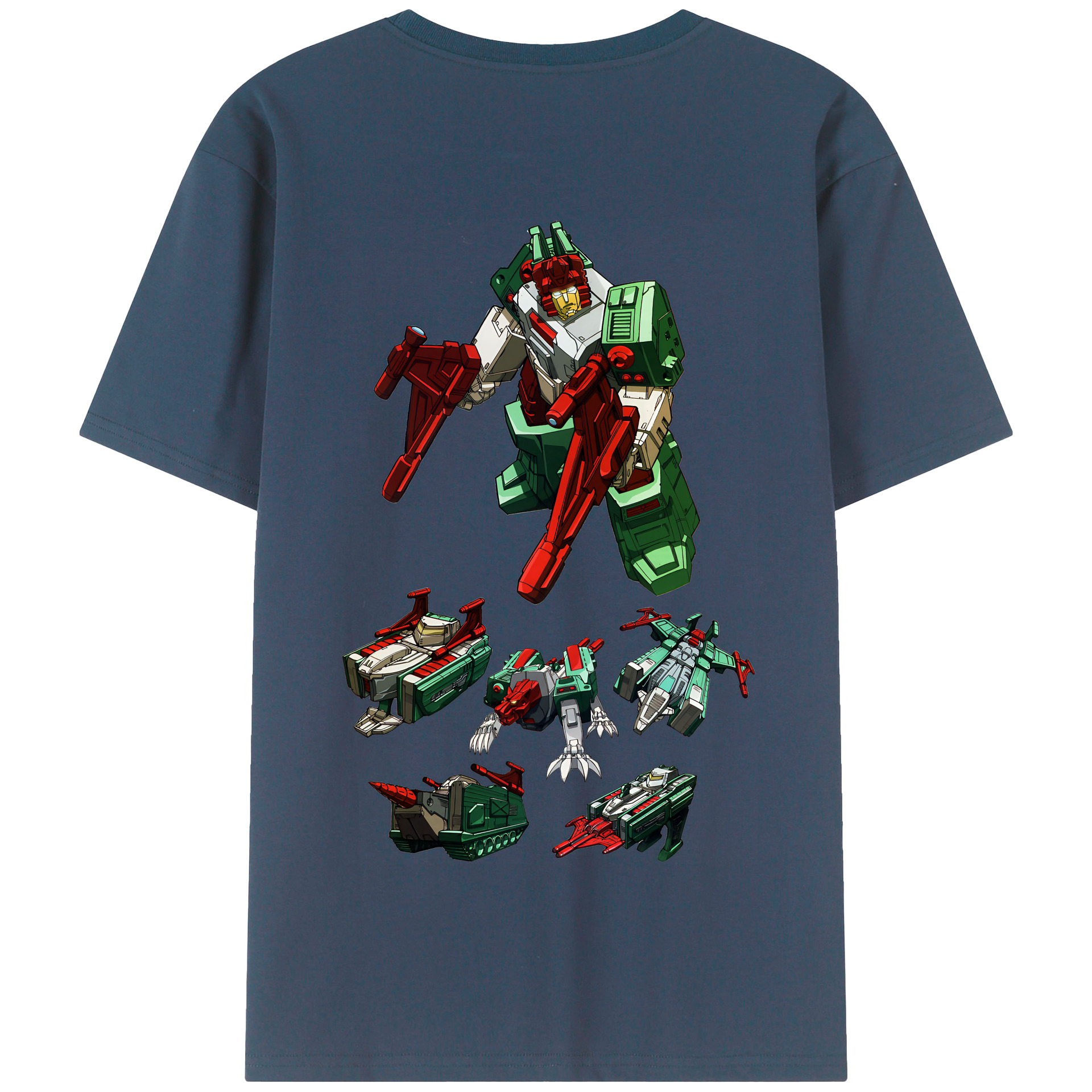 （画像用） Transformers トランスフォーマー 綿100％半袖Tシャツ（背面プリント）