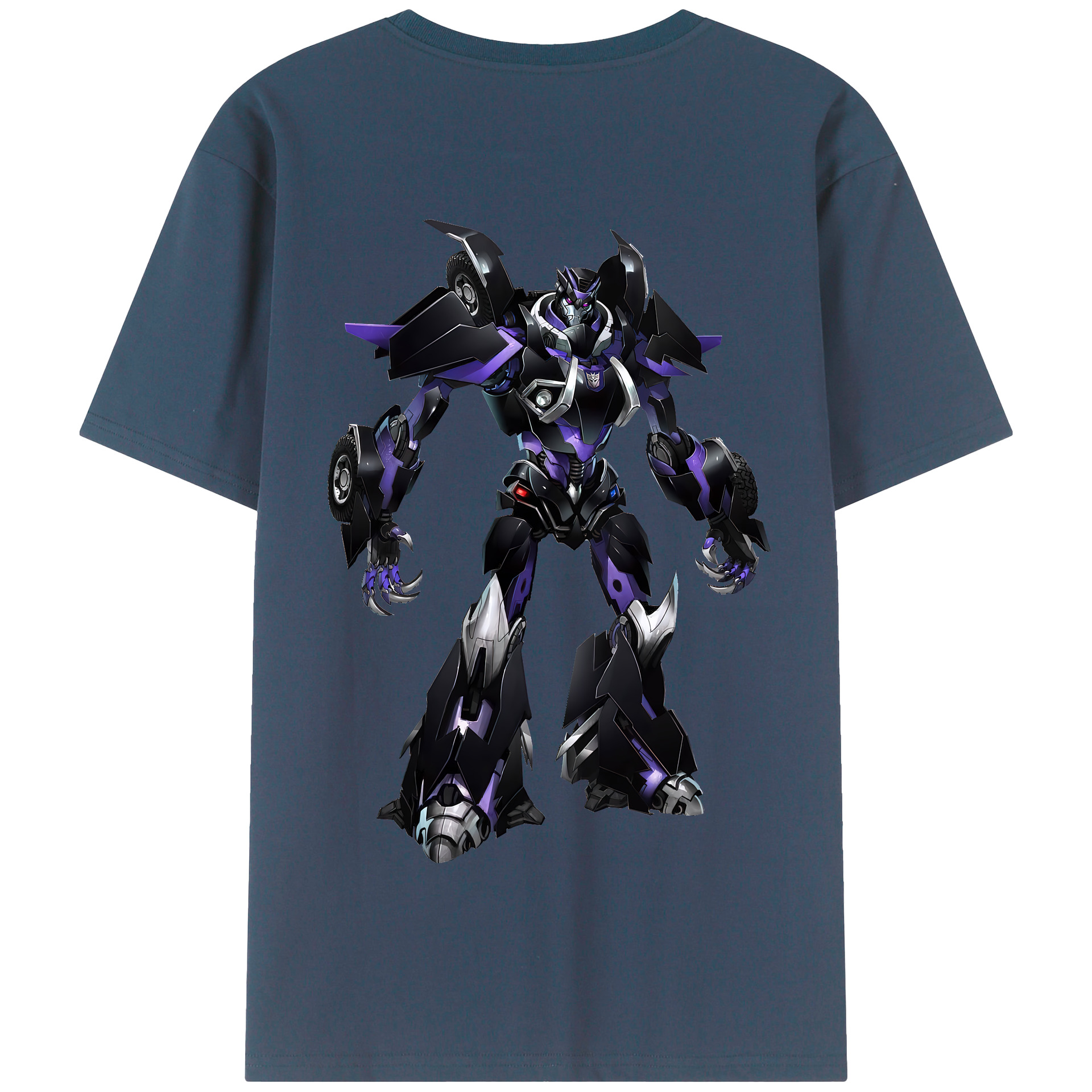 （画像用） Transformers トランスフォーマー 綿100％半袖Tシャツ（背面プリント）