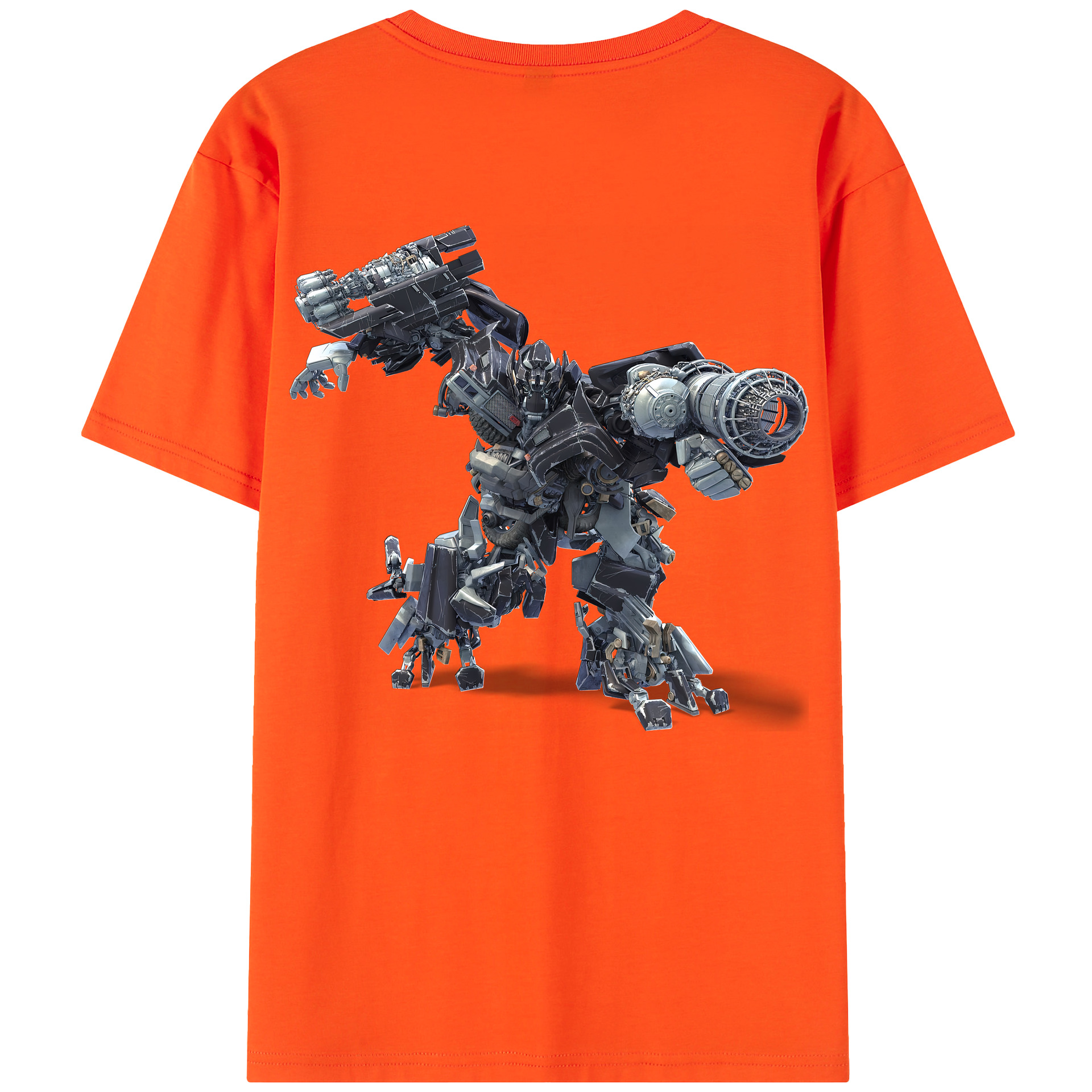 （画像用） Transformers トランスフォーマー 綿100％半袖Tシャツ（背面プリント）