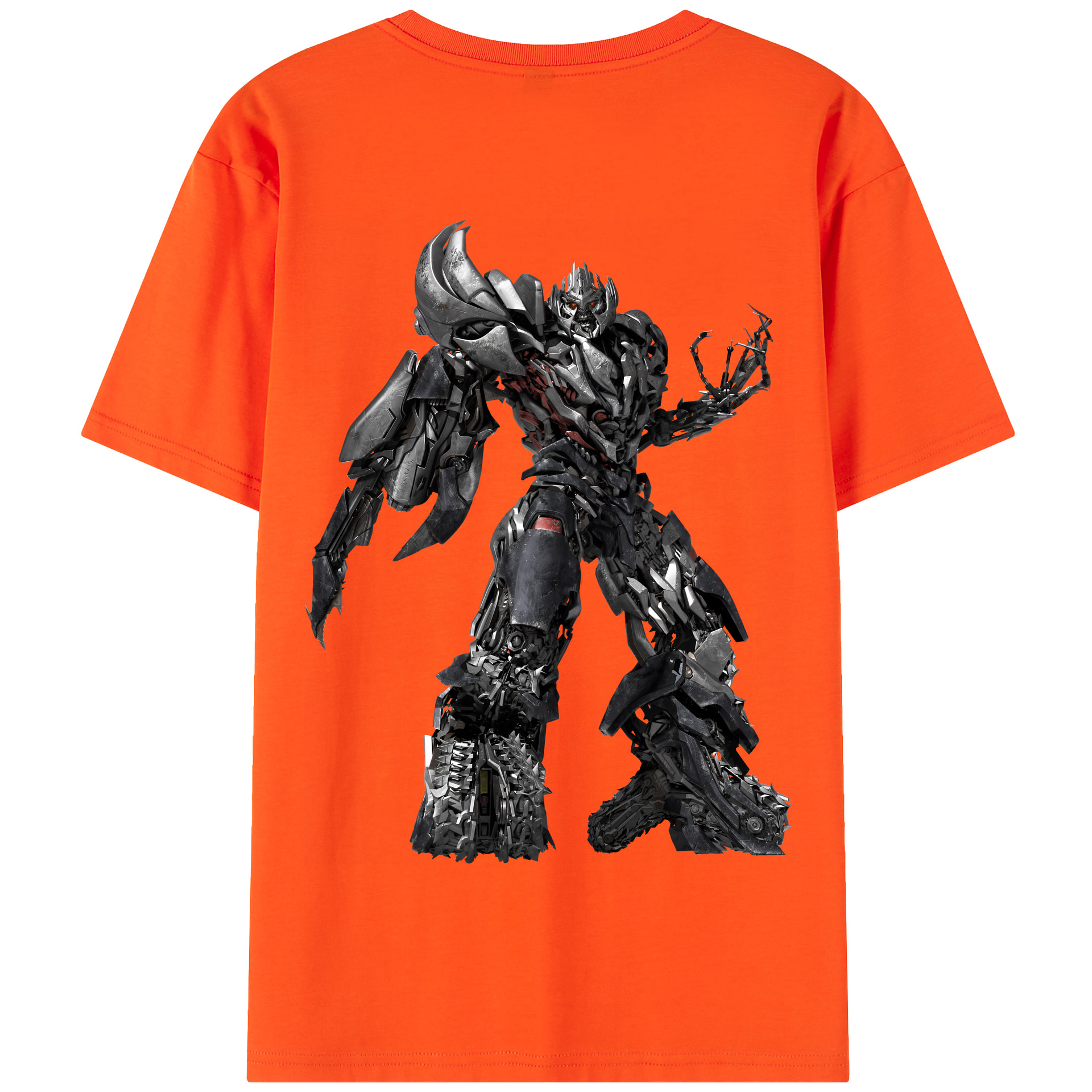 （画像用） Transformers トランスフォーマー 綿100％半袖Tシャツ（背面プリント）