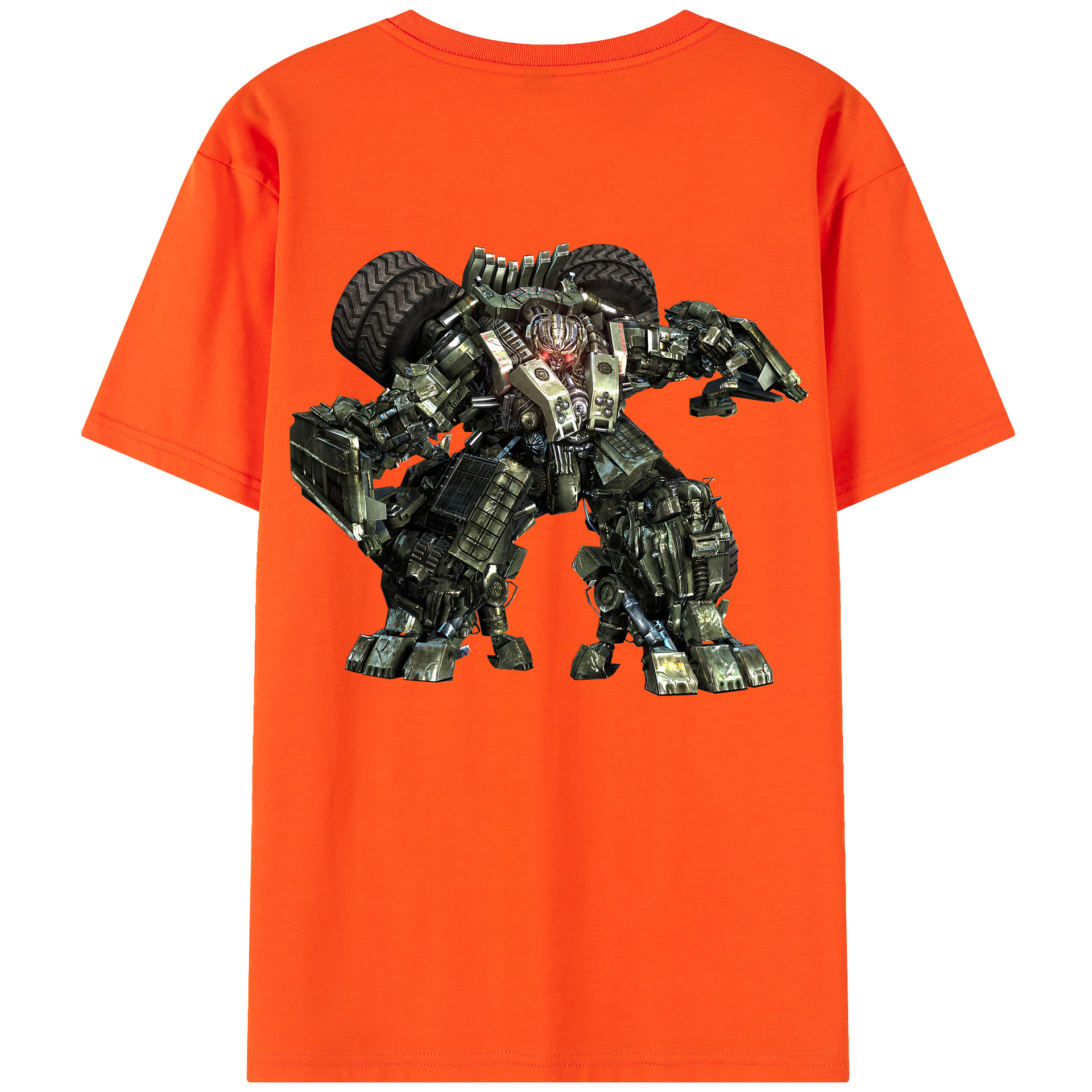（画像用） Transformers トランスフォーマー 綿100％半袖Tシャツ（背面プリント）