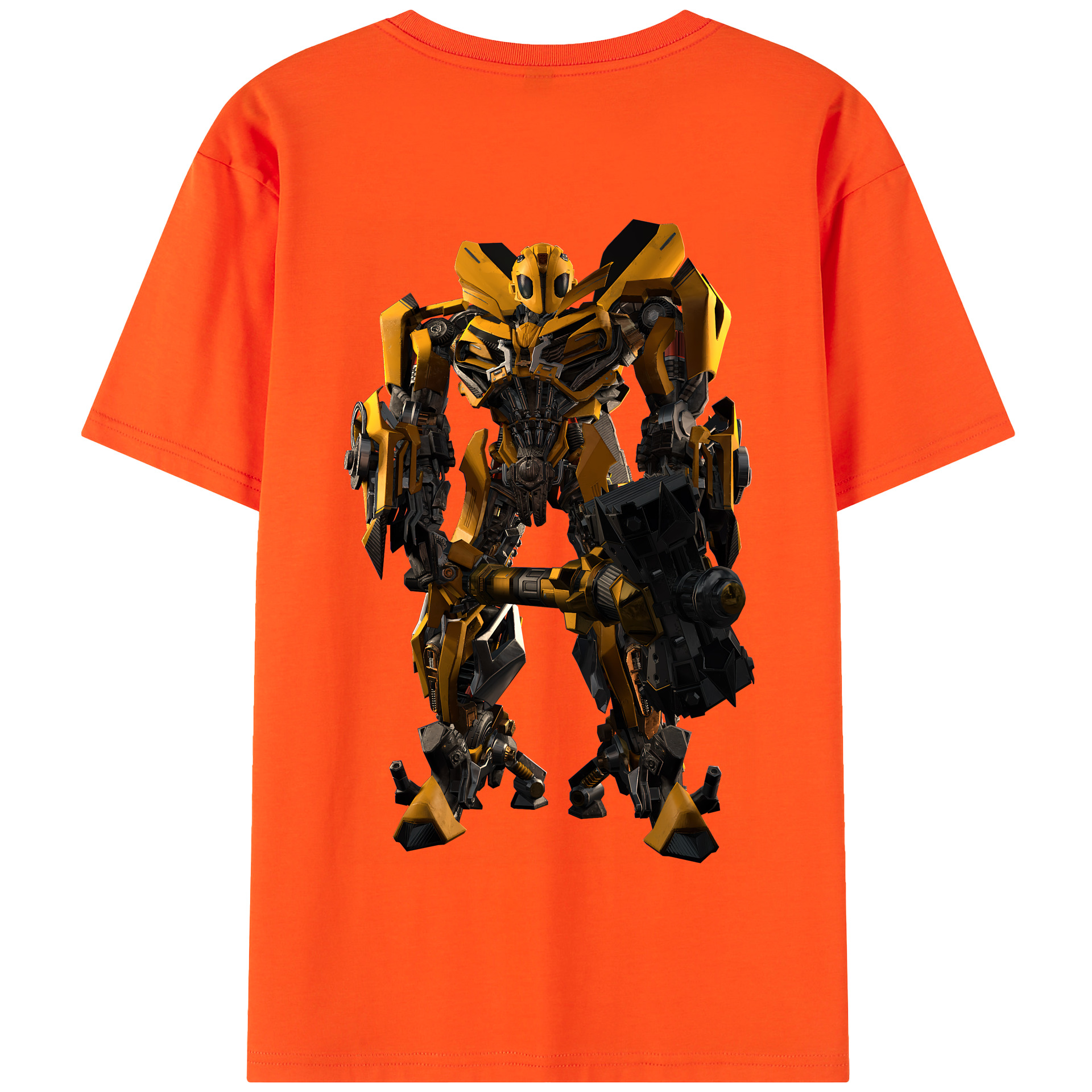 （画像用） Transformers トランスフォーマー 綿100％半袖Tシャツ（背面プリント）