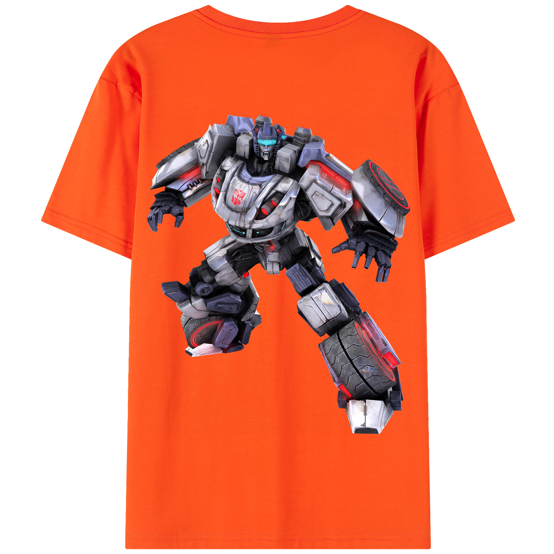 （画像用） Transformers トランスフォーマー 綿100％半袖Tシャツ（背面プリント）
