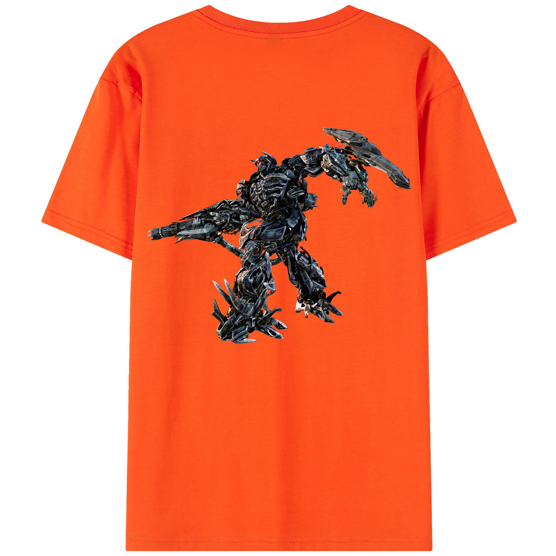 （画像用） Transformers トランスフォーマー 綿100％半袖Tシャツ（背面プリント）