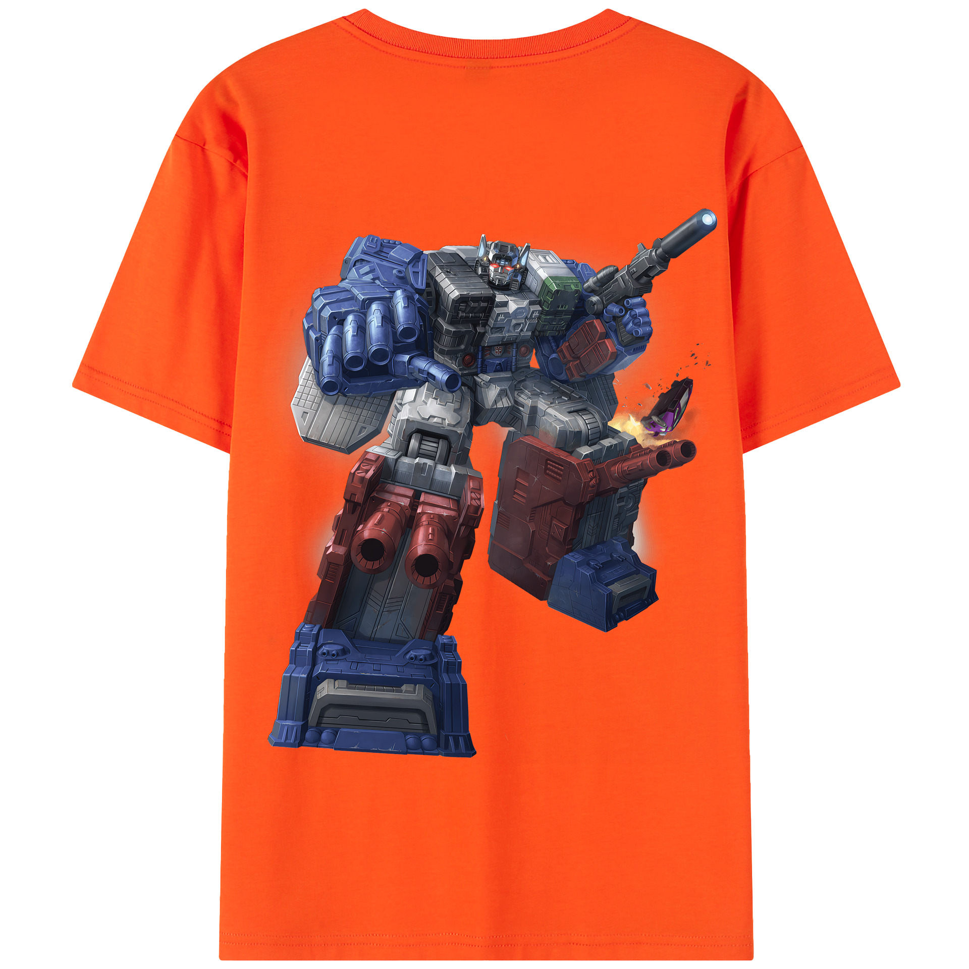 （画像用） Transformers トランスフォーマー 綿100％半袖Tシャツ（背面プリント）