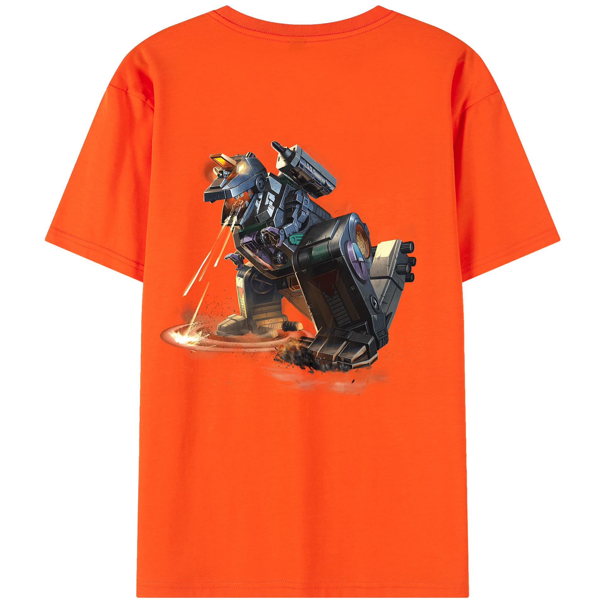 （画像用） Transformers トランスフォーマー 綿100％半袖Tシャツ（背面プリント）