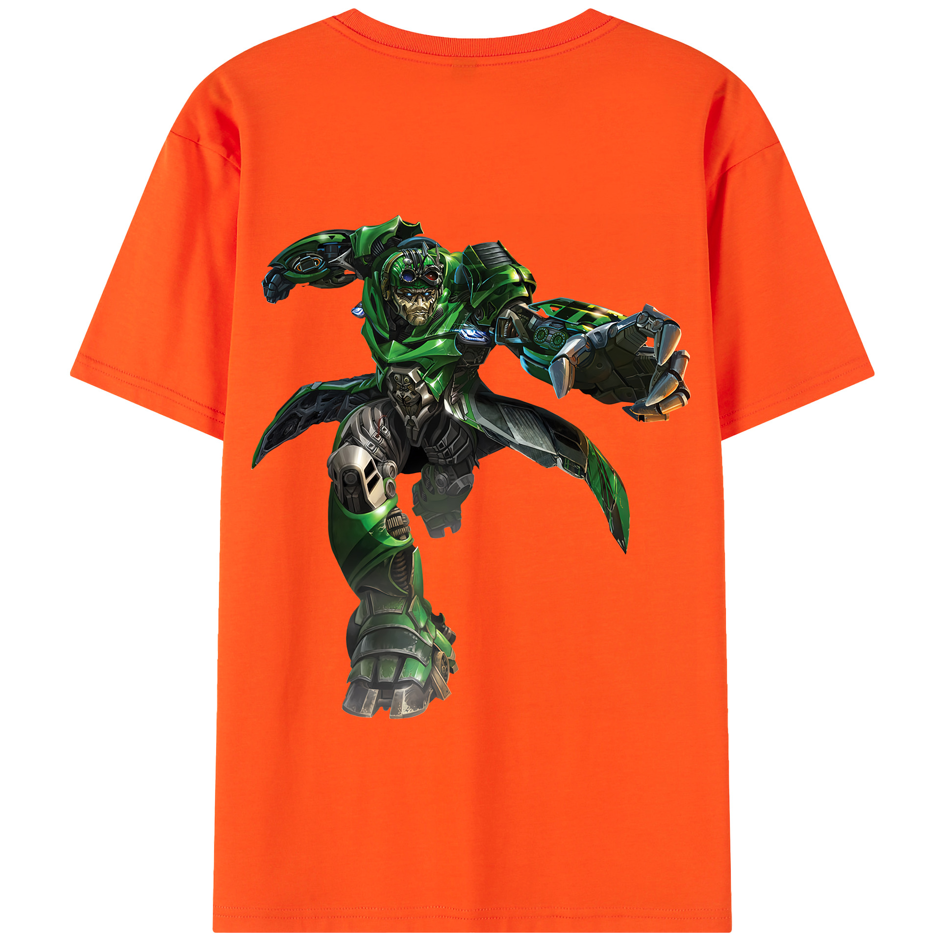 （画像用） Transformers トランスフォーマー 綿100％半袖Tシャツ（背面プリント）