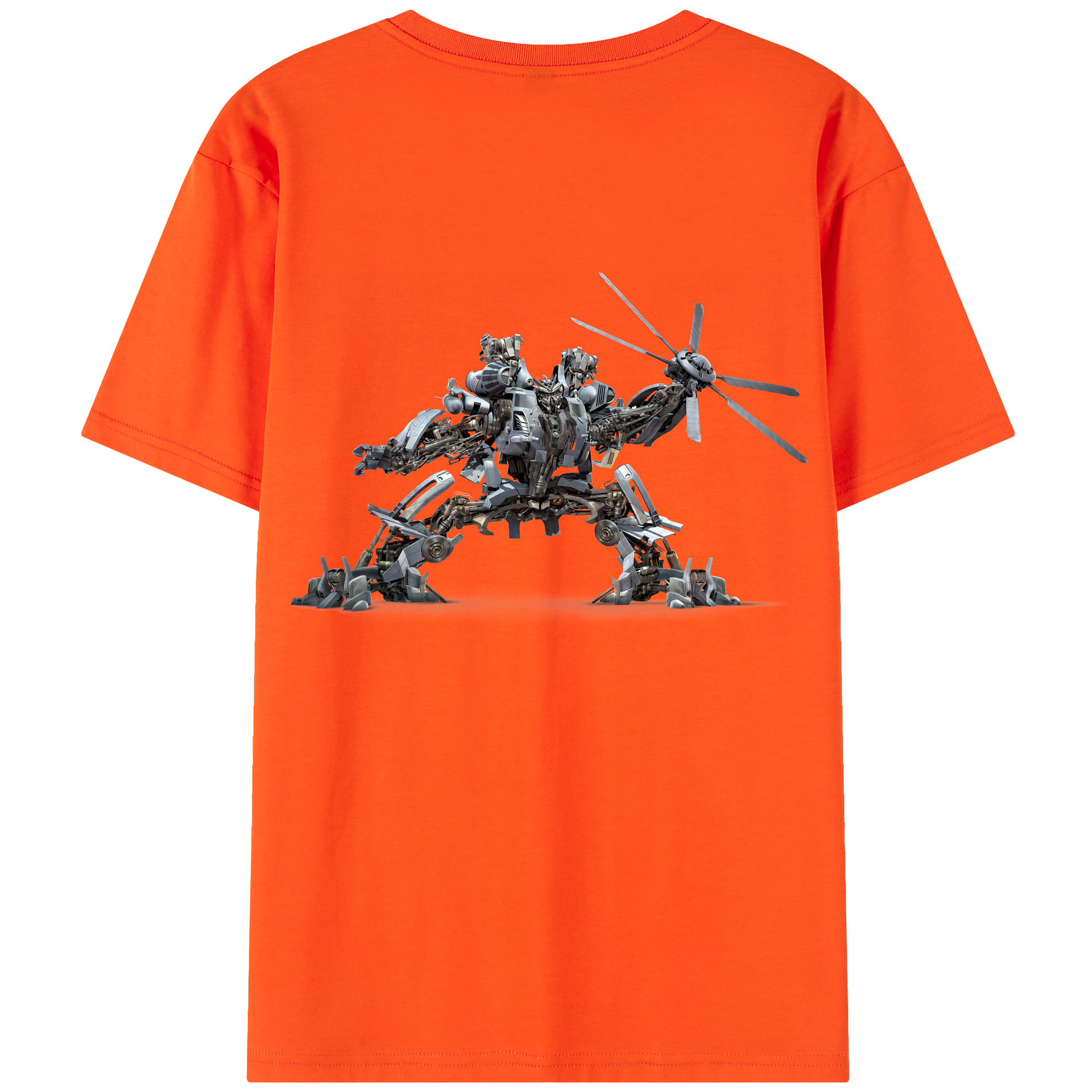 （画像用） Transformers トランスフォーマー 綿100％半袖Tシャツ（背面プリント）