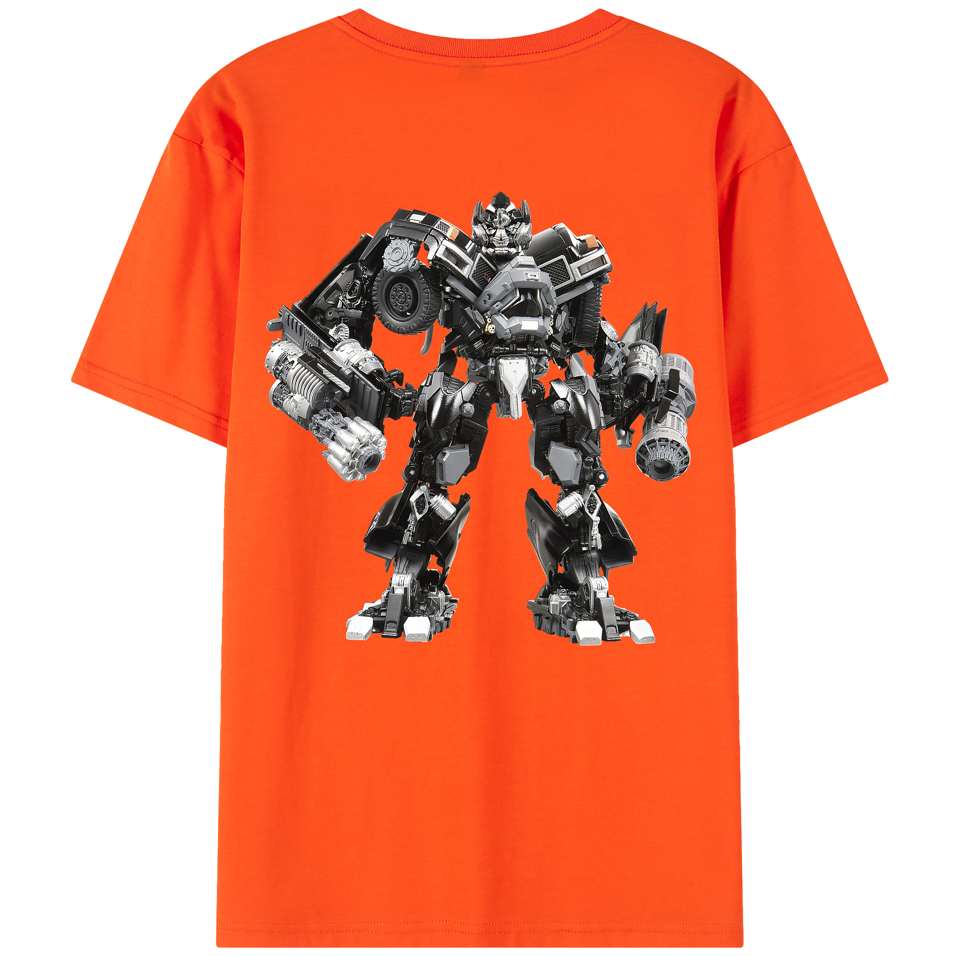 （画像用） Transformers トランスフォーマー 綿100％半袖Tシャツ（背面プリント）