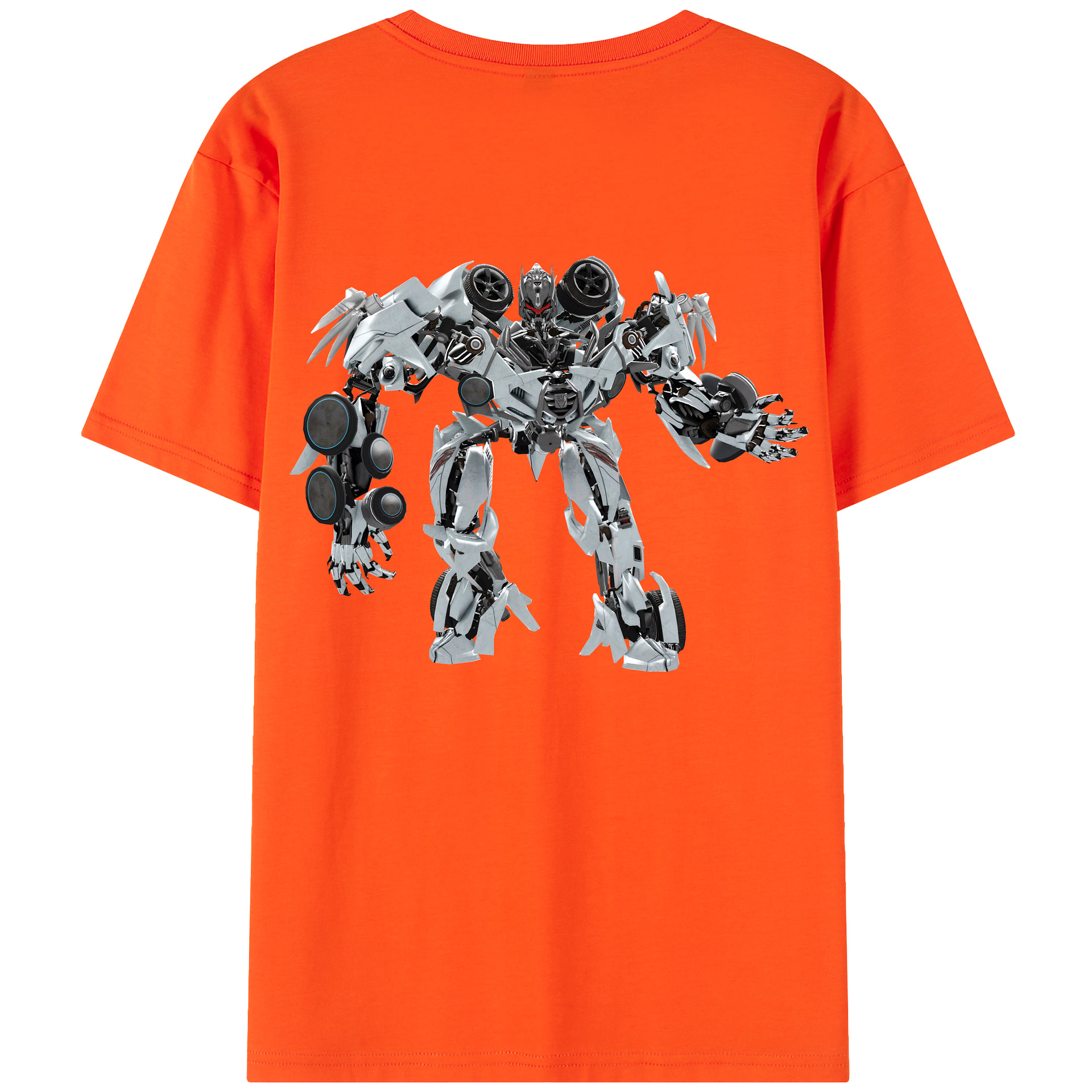 （画像用） Transformers トランスフォーマー 綿100％半袖Tシャツ（背面プリント）
