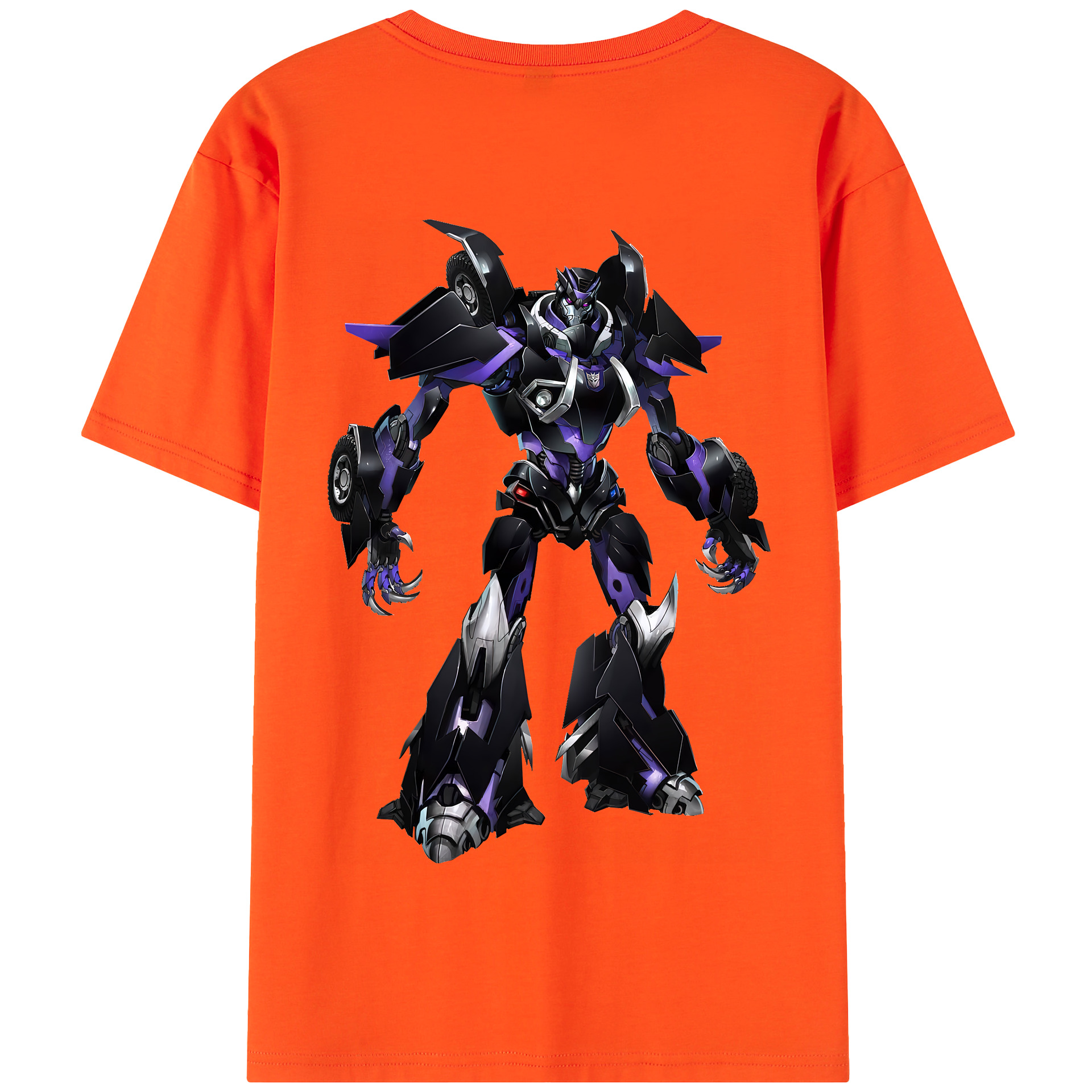 （画像用） Transformers トランスフォーマー 綿100％半袖Tシャツ（背面プリント）