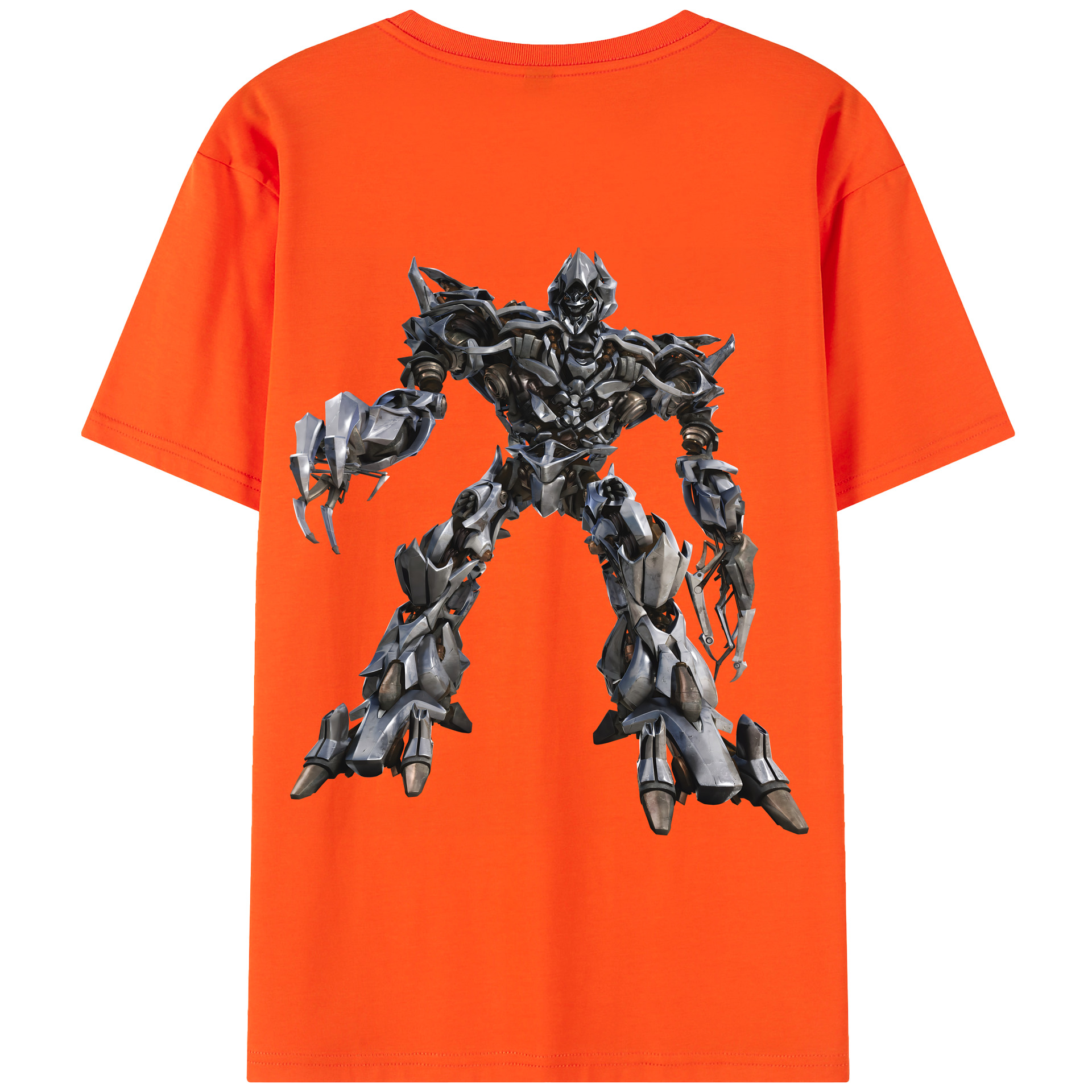 （画像用） Transformers トランスフォーマー 綿100％半袖Tシャツ（背面プリント）