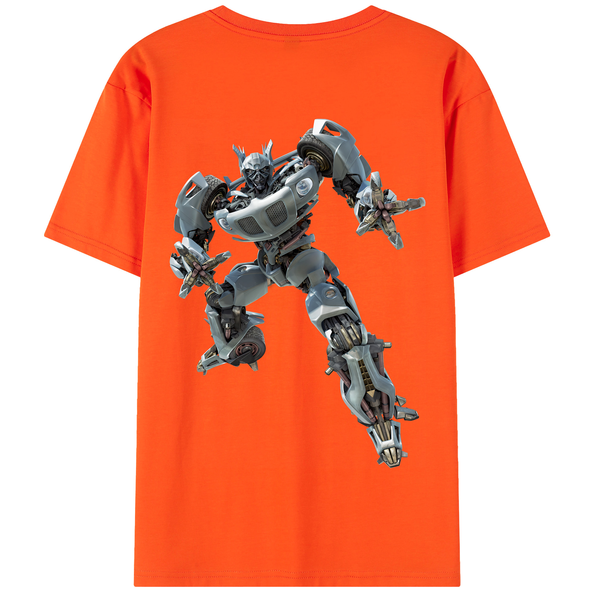 （画像用） Transformers トランスフォーマー 綿100％半袖Tシャツ（背面プリント）