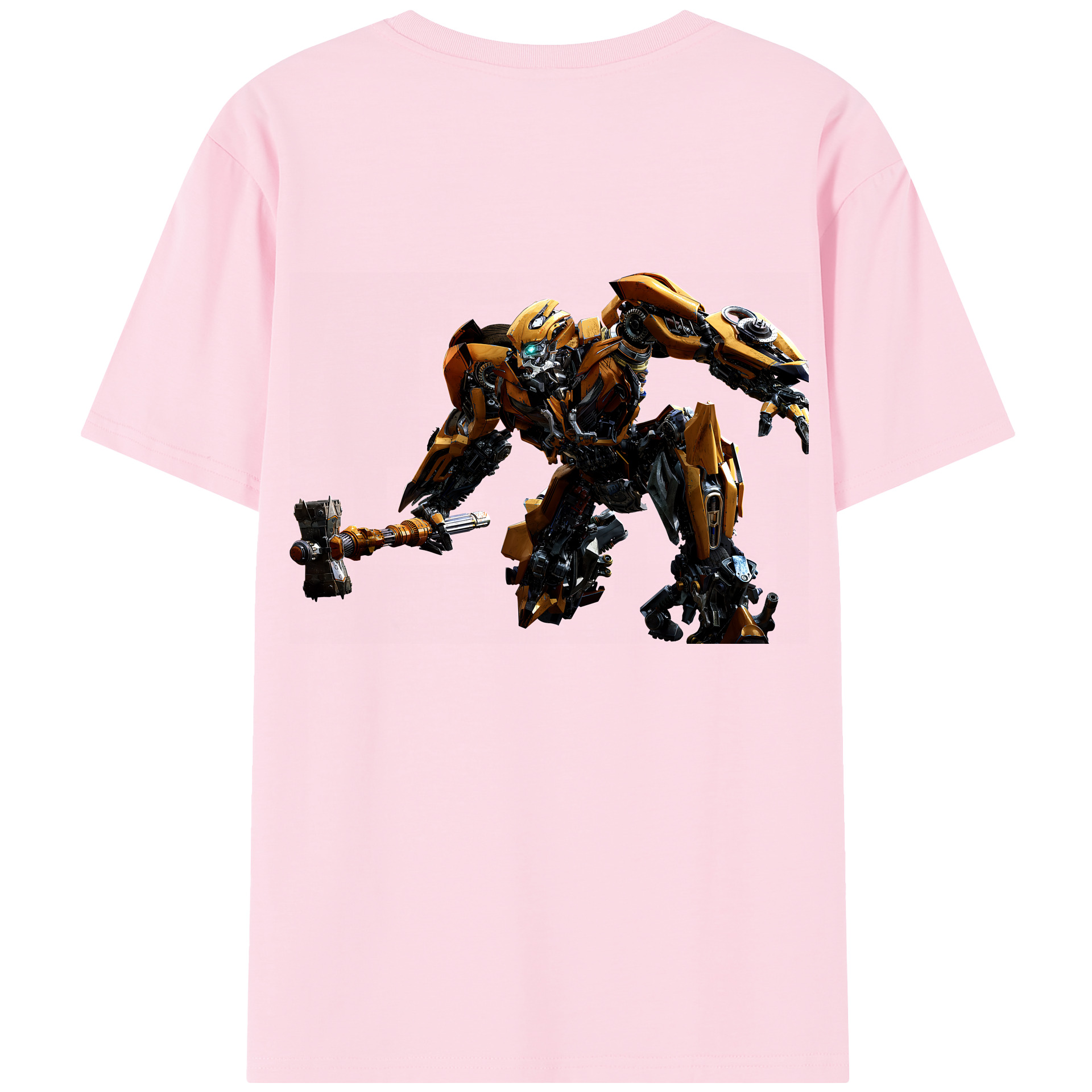 （画像用） Transformers トランスフォーマー 綿100％半袖Tシャツ（背面プリント）