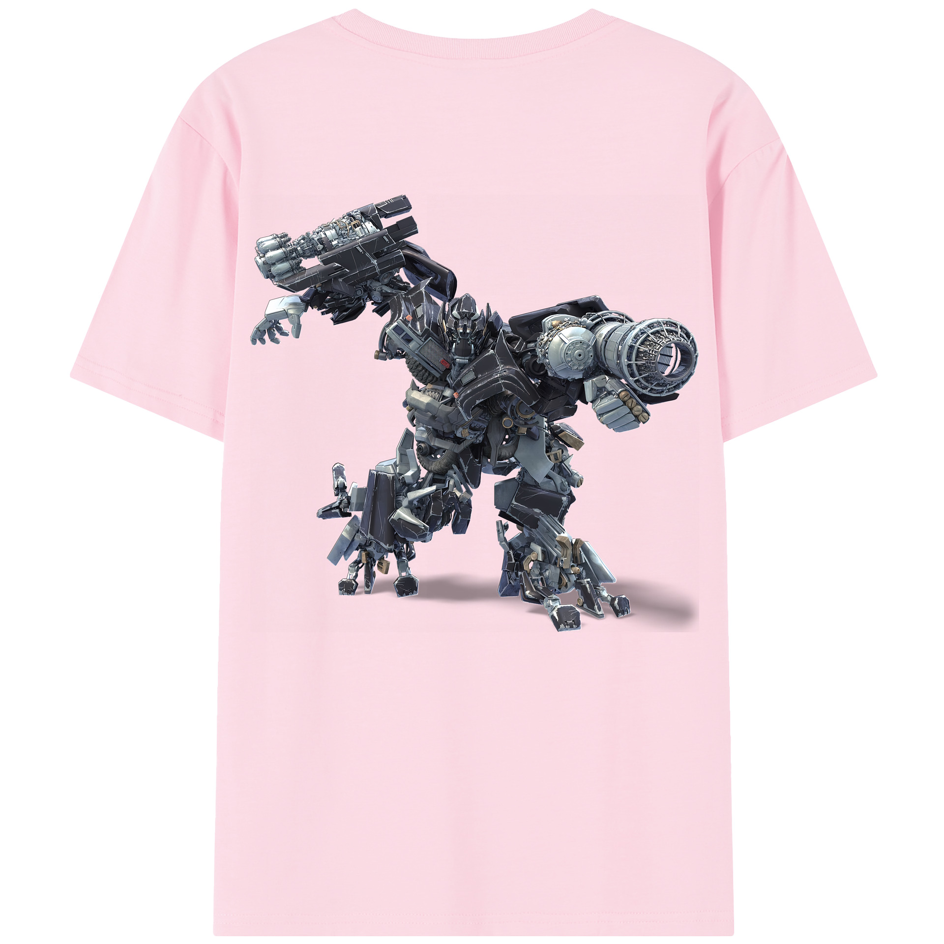 （画像用） Transformers トランスフォーマー 綿100％半袖Tシャツ（背面プリント）