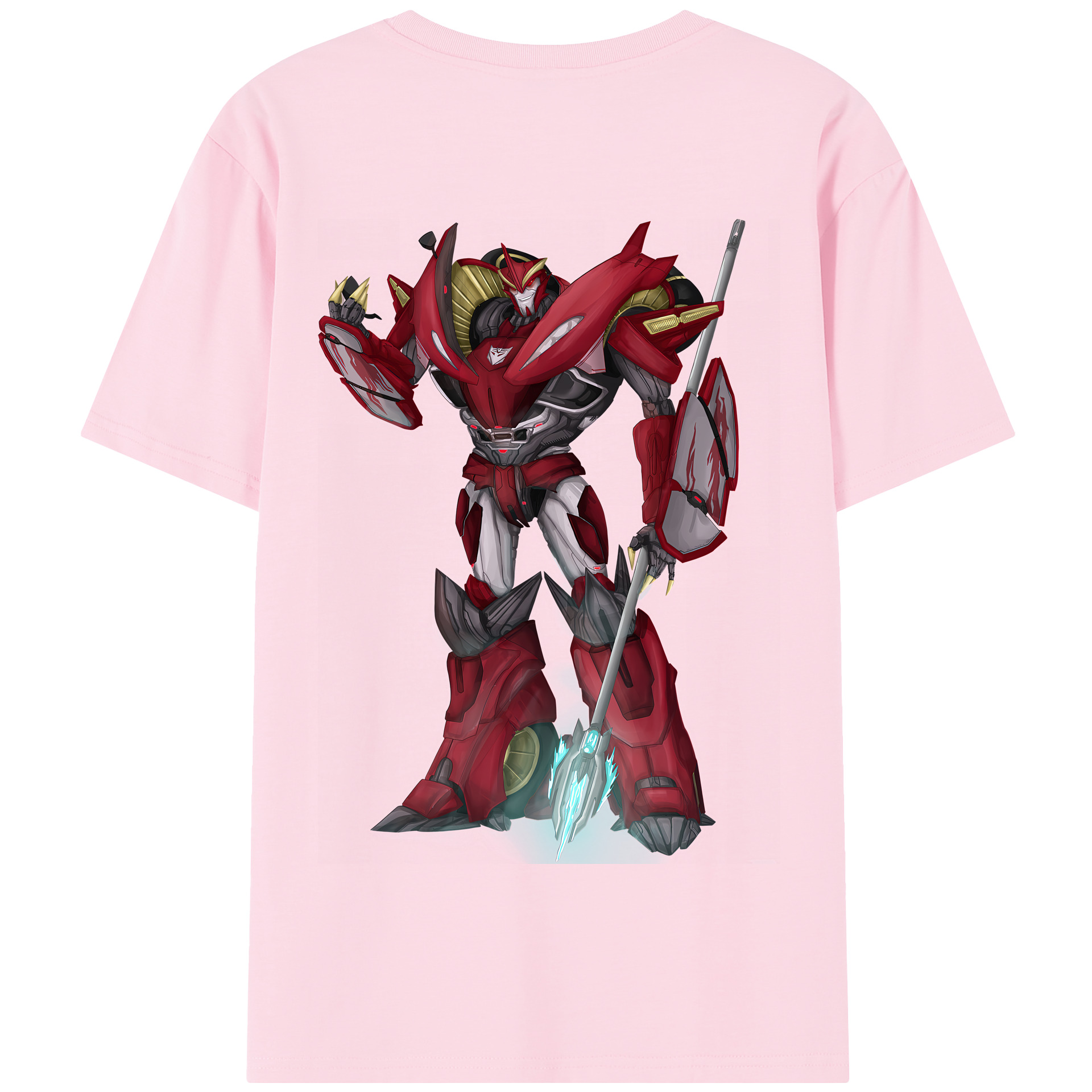 （画像用） Transformers トランスフォーマー 綿100％半袖Tシャツ（背面プリント）