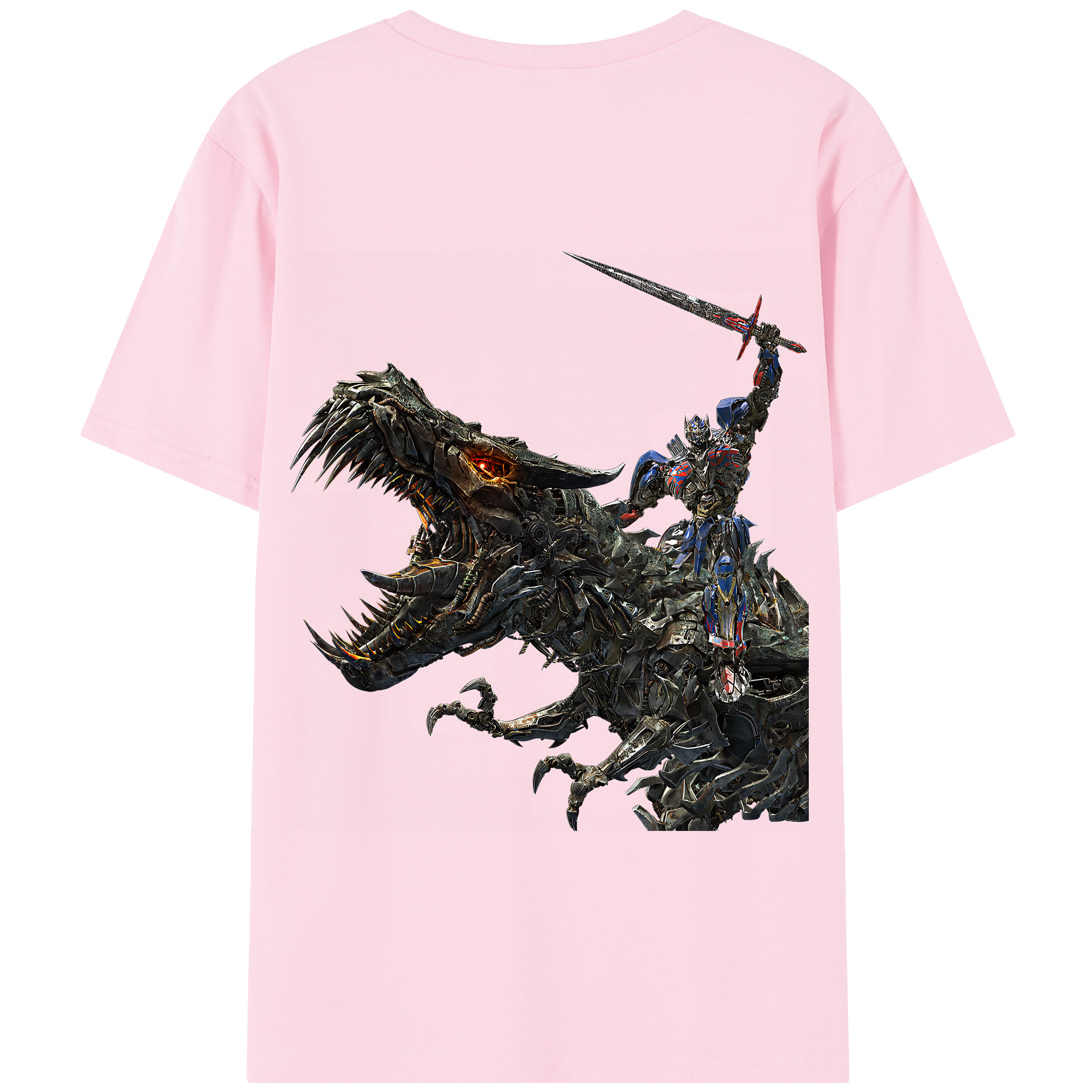 （画像用） Transformers トランスフォーマー 綿100％半袖Tシャツ（背面プリント）