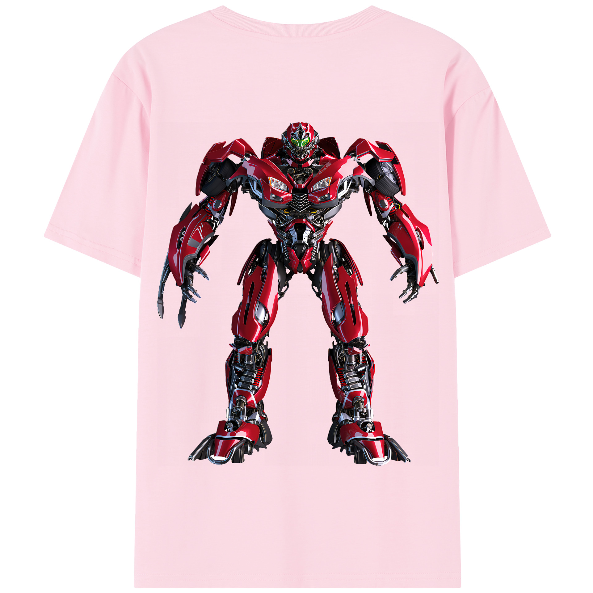 （画像用） Transformers トランスフォーマー 綿100％半袖Tシャツ（背面プリント）