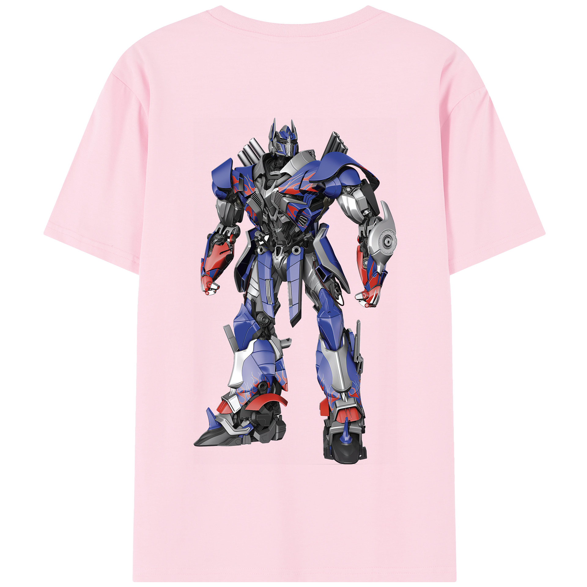 （画像用） Transformers トランスフォーマー 綿100％半袖Tシャツ（背面プリント）