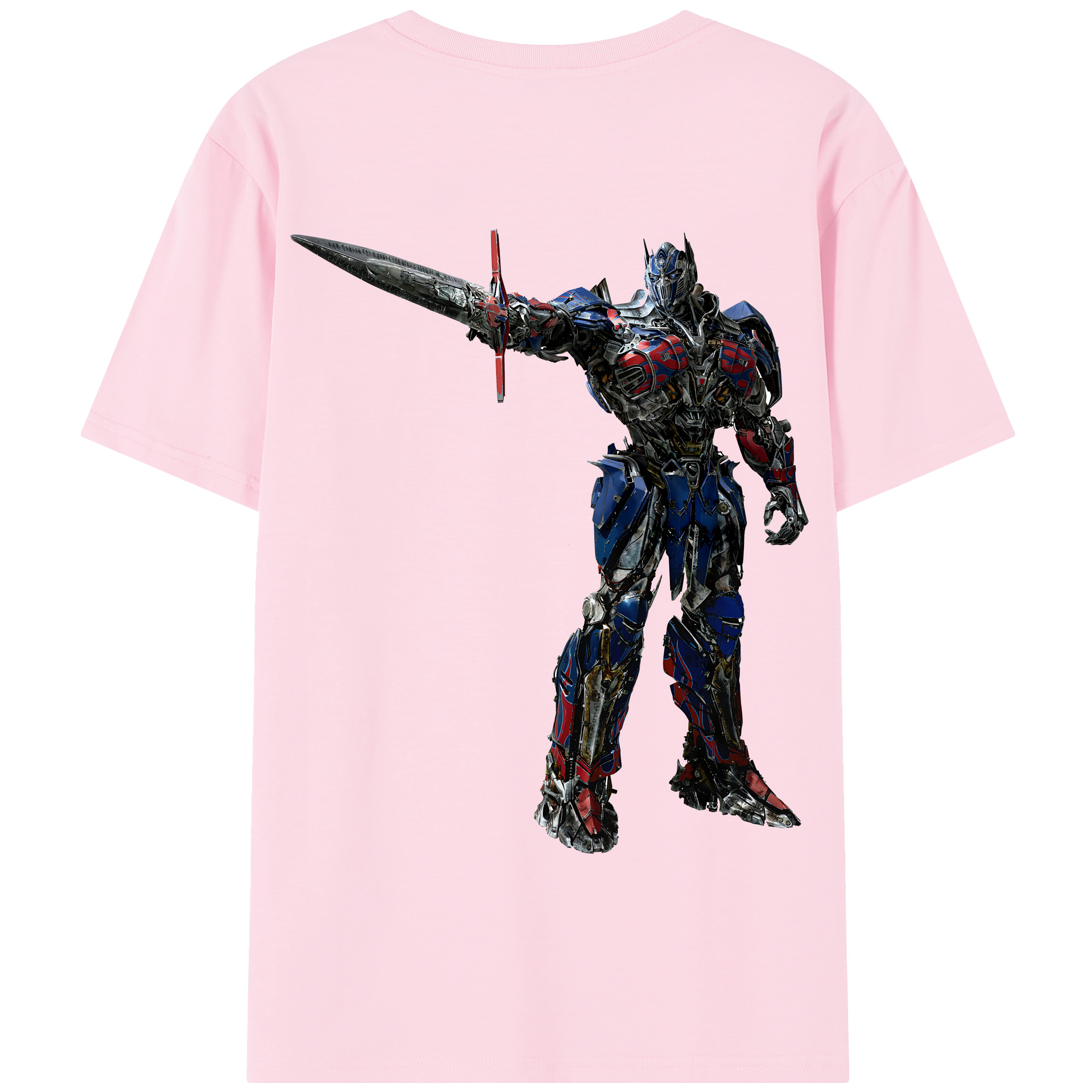（画像用） Transformers トランスフォーマー 綿100％半袖Tシャツ（背面プリント）