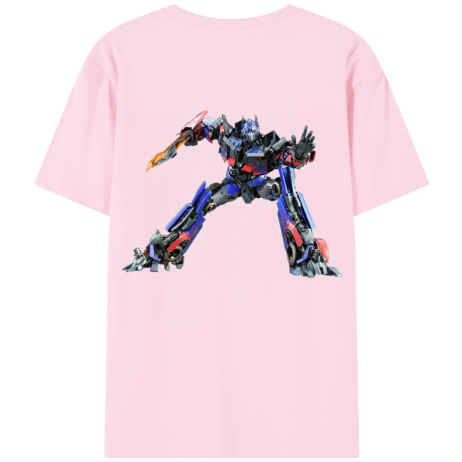 （画像用） Transformers トランスフォーマー 綿100％半袖Tシャツ（背面プリント）