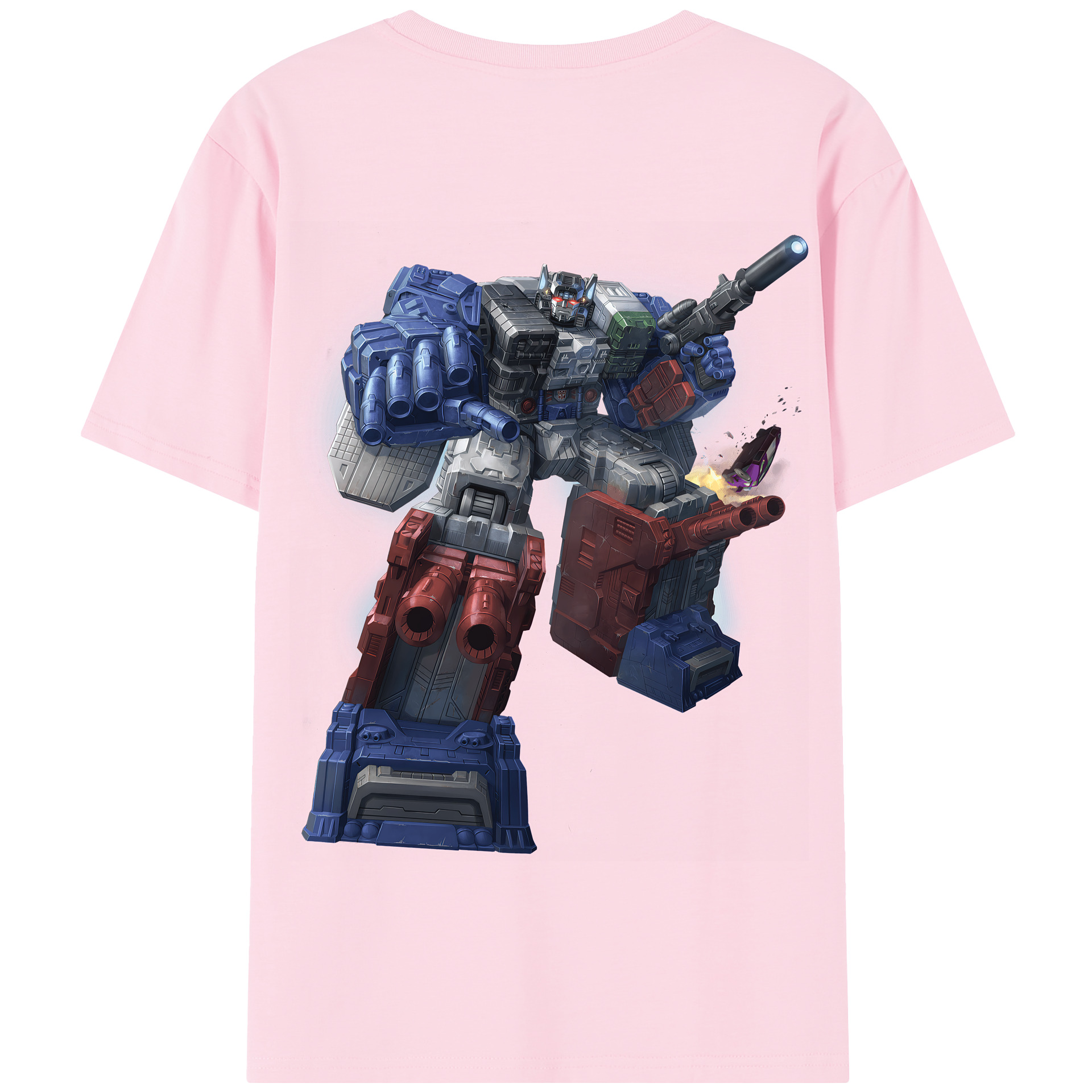 （画像用） Transformers トランスフォーマー 綿100％半袖Tシャツ（背面プリント）