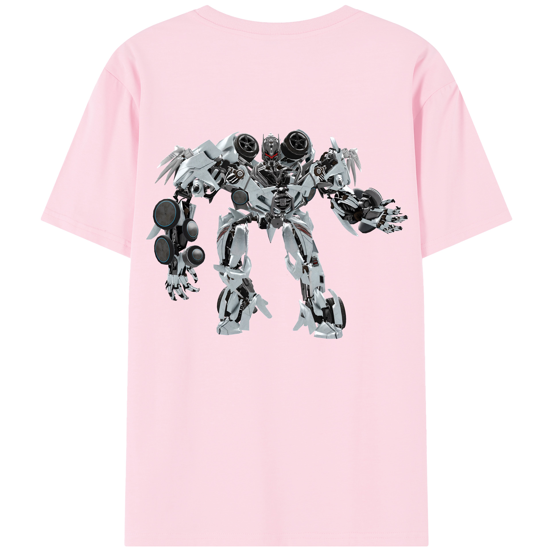 （画像用） Transformers トランスフォーマー 綿100％半袖Tシャツ（背面プリント）