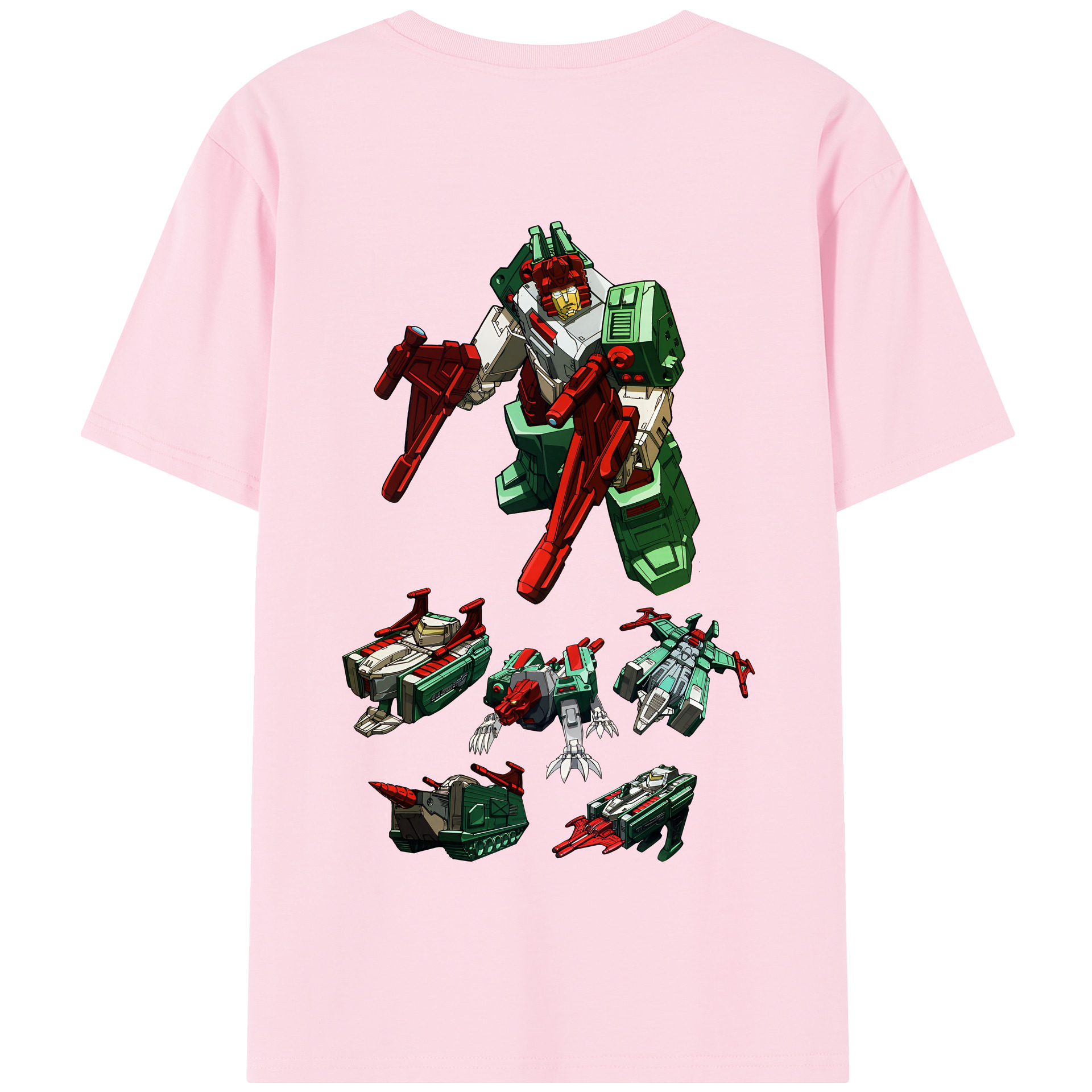 （画像用） Transformers トランスフォーマー 綿100％半袖Tシャツ（背面プリント）