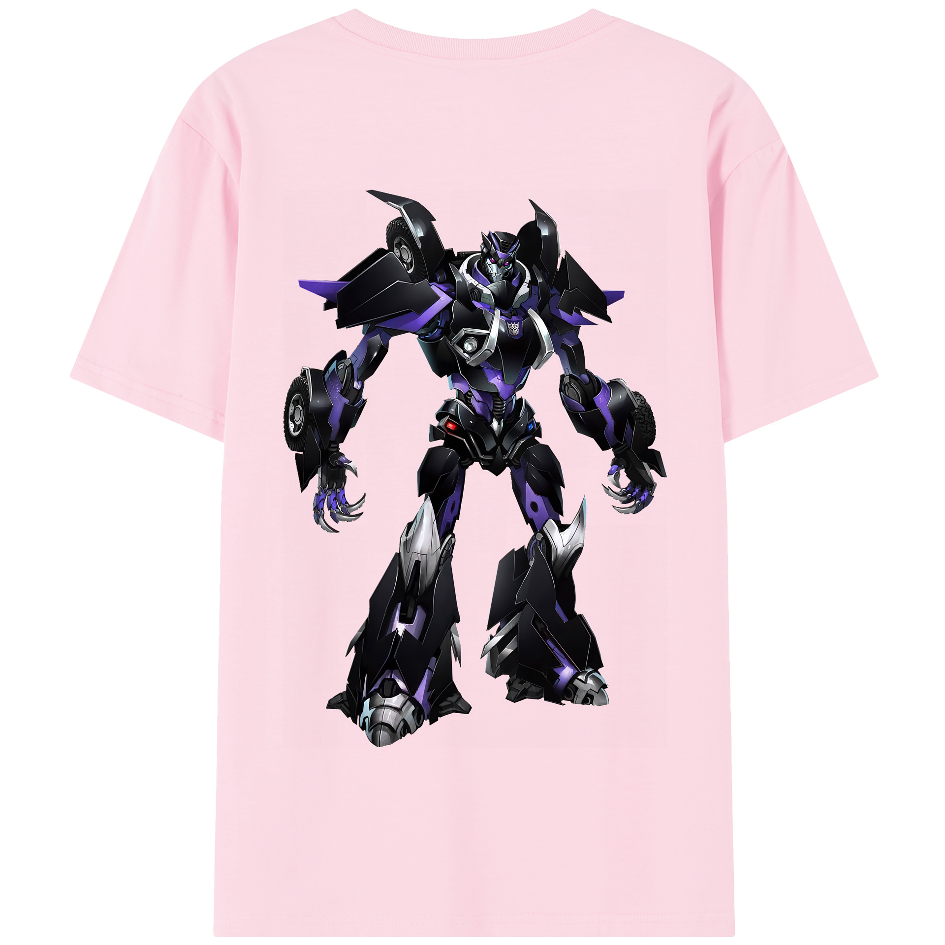 （画像用） Transformers トランスフォーマー 綿100％半袖Tシャツ（背面プリント）