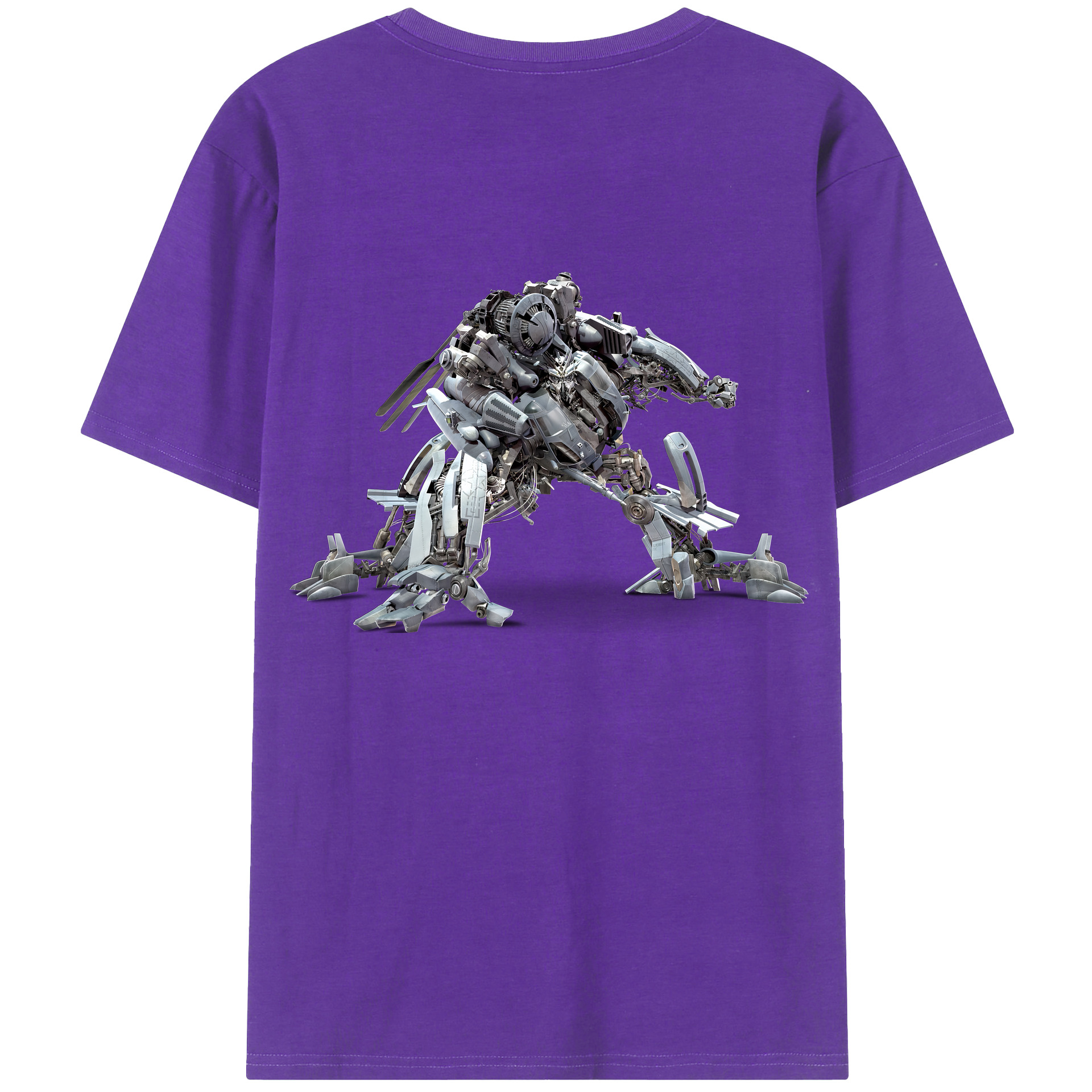 （画像用） Transformers トランスフォーマー 綿100％半袖Tシャツ（背面プリント）