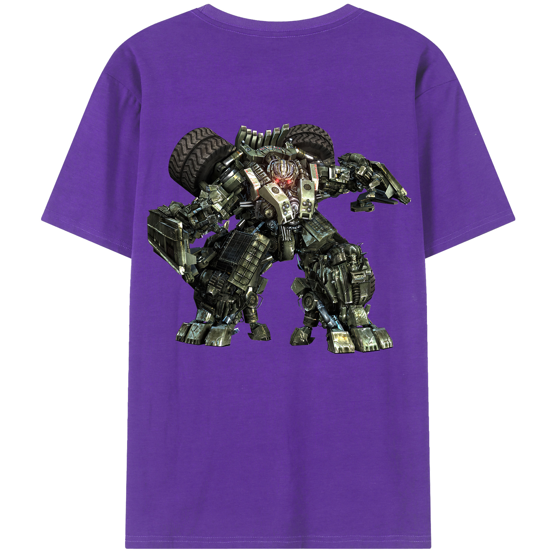 （画像用） Transformers トランスフォーマー 綿100％半袖Tシャツ（背面プリント）