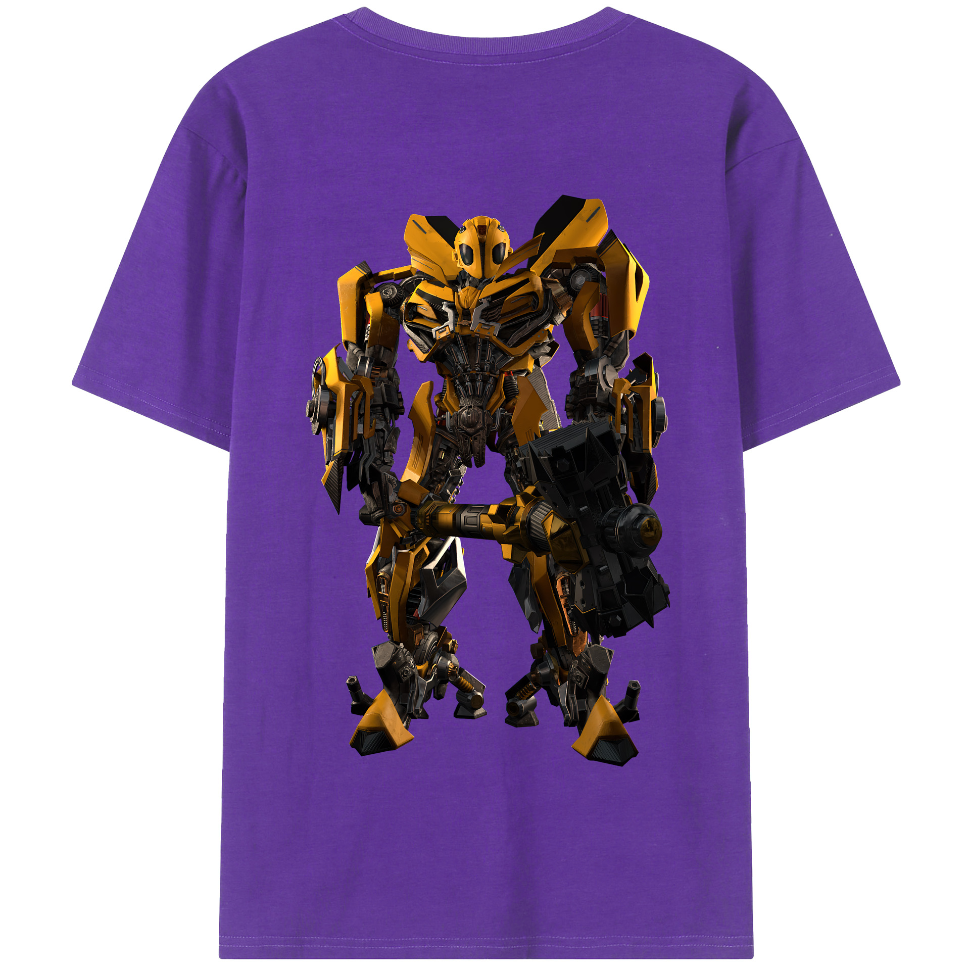（画像用） Transformers トランスフォーマー 綿100％半袖Tシャツ（背面プリント）