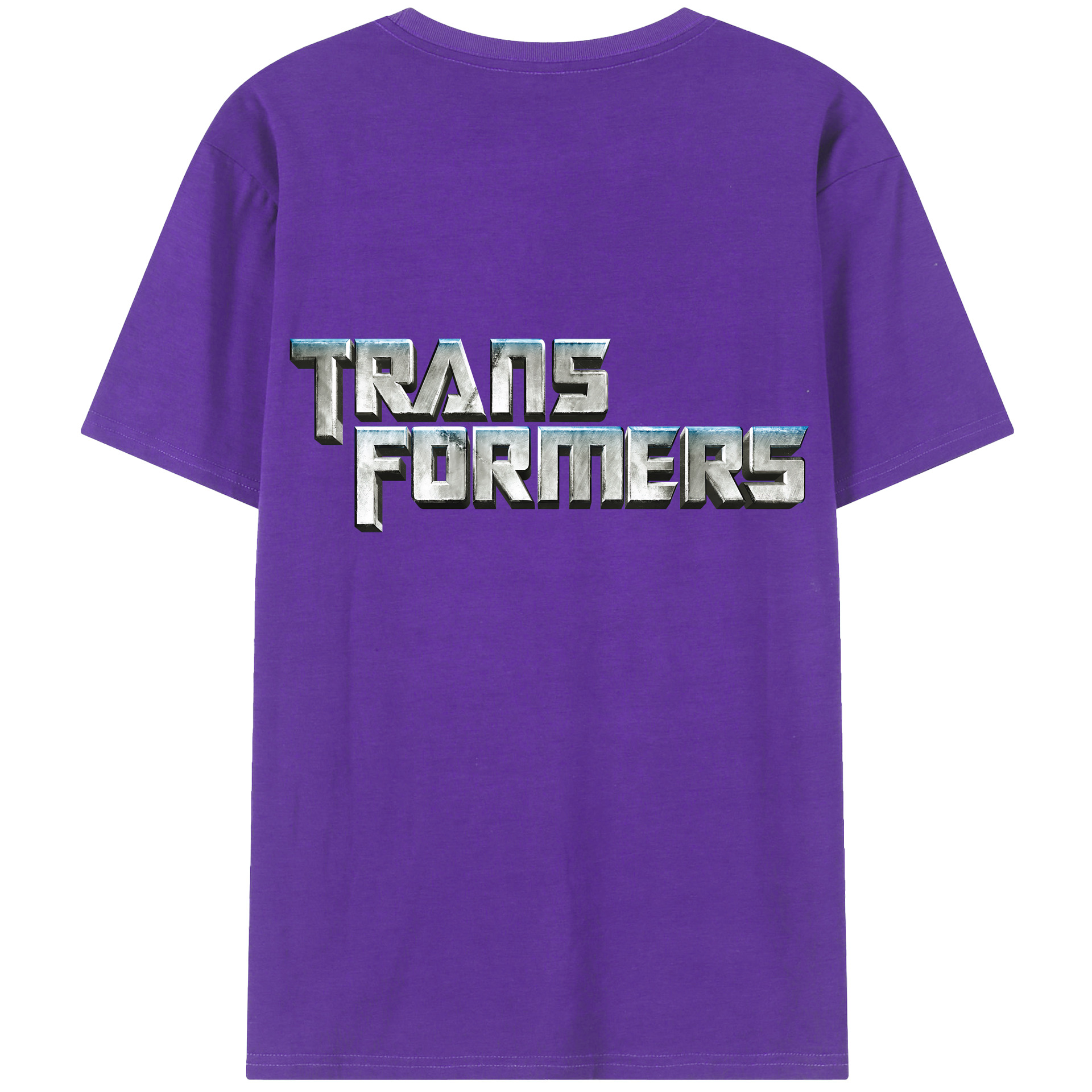 （画像用） Transformers トランスフォーマー 綿100％半袖Tシャツ（背面プリント）