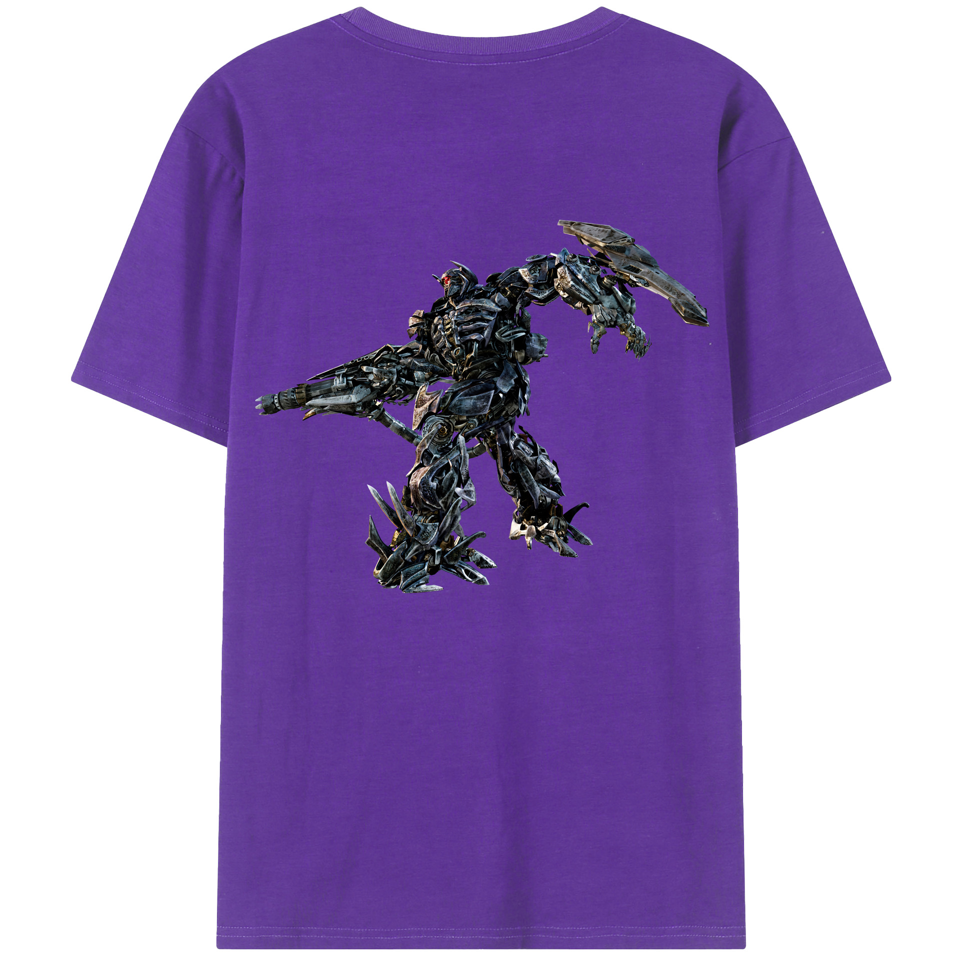 （画像用） Transformers トランスフォーマー 綿100％半袖Tシャツ（背面プリント）