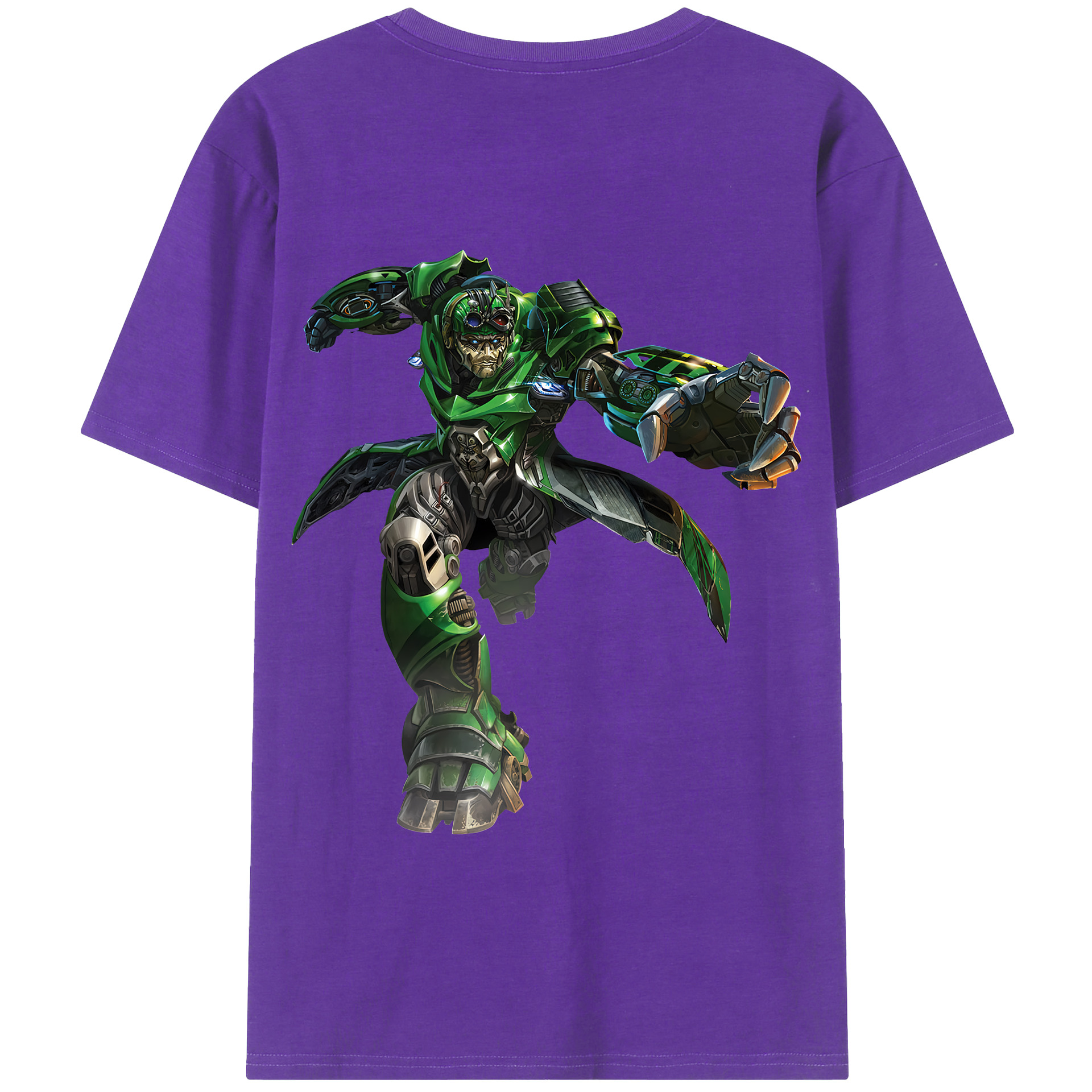（画像用） Transformers トランスフォーマー 綿100％半袖Tシャツ（背面プリント）