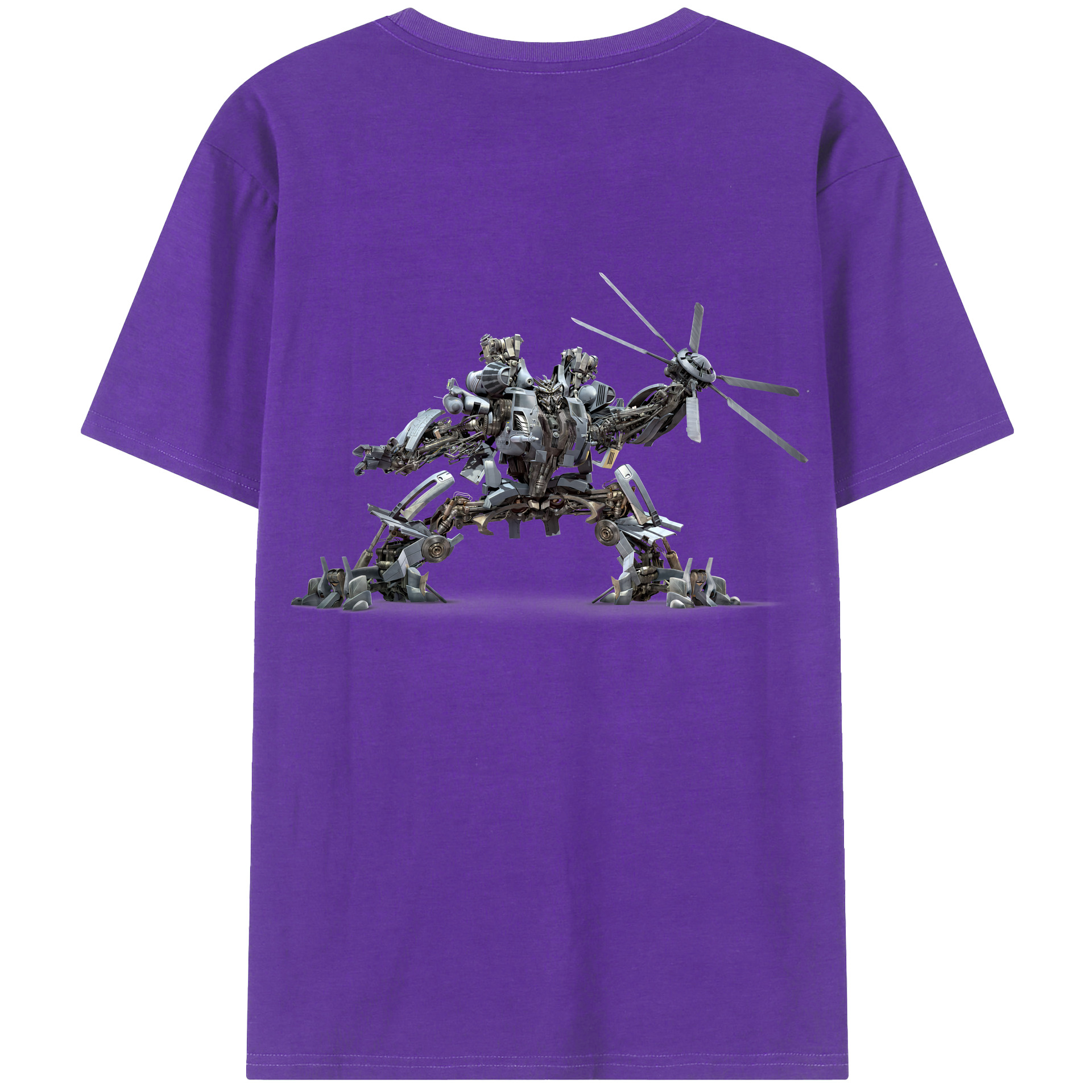 （画像用） Transformers トランスフォーマー 綿100％半袖Tシャツ（背面プリント）