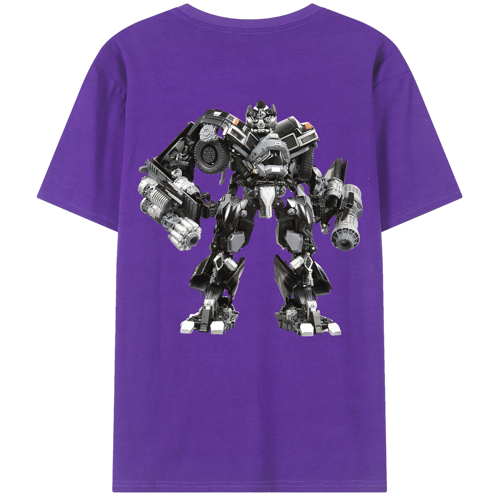 （画像用） Transformers トランスフォーマー 綿100％半袖Tシャツ（背面プリント）
