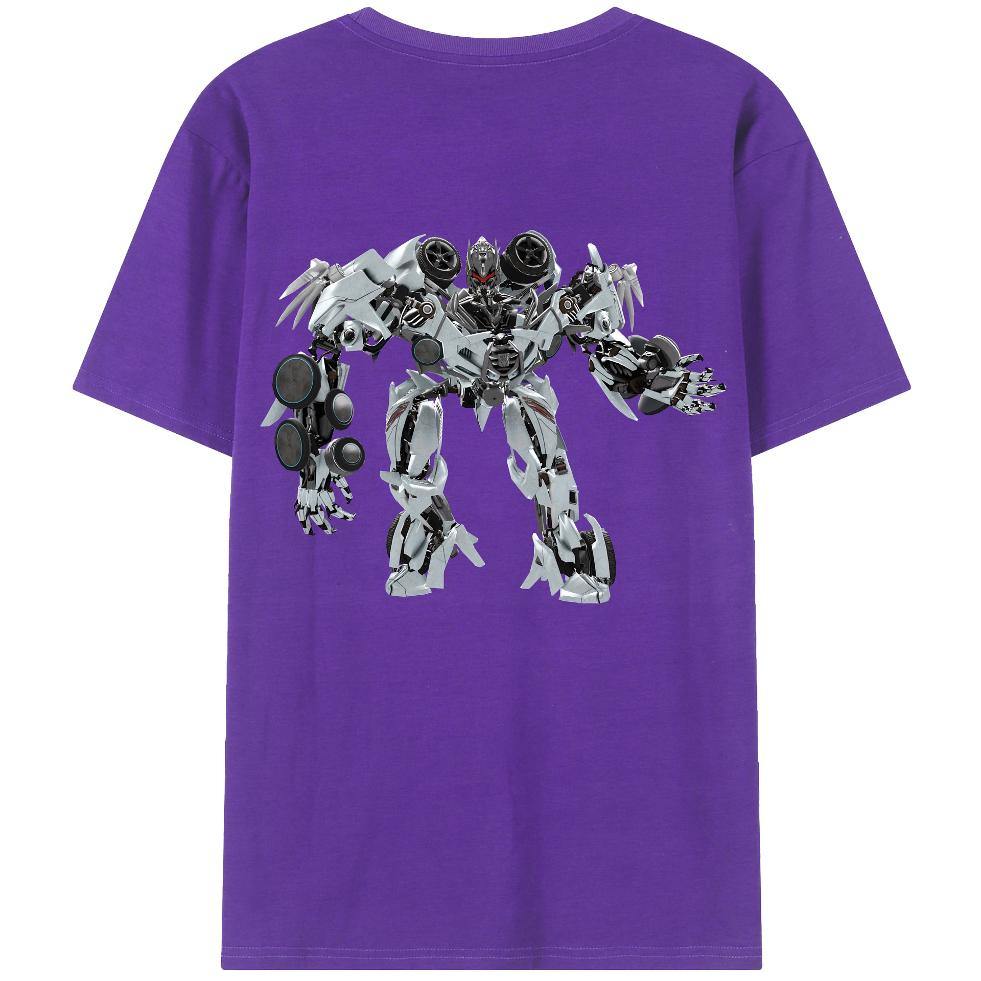 （画像用） Transformers トランスフォーマー 綿100％半袖Tシャツ（背面プリント）