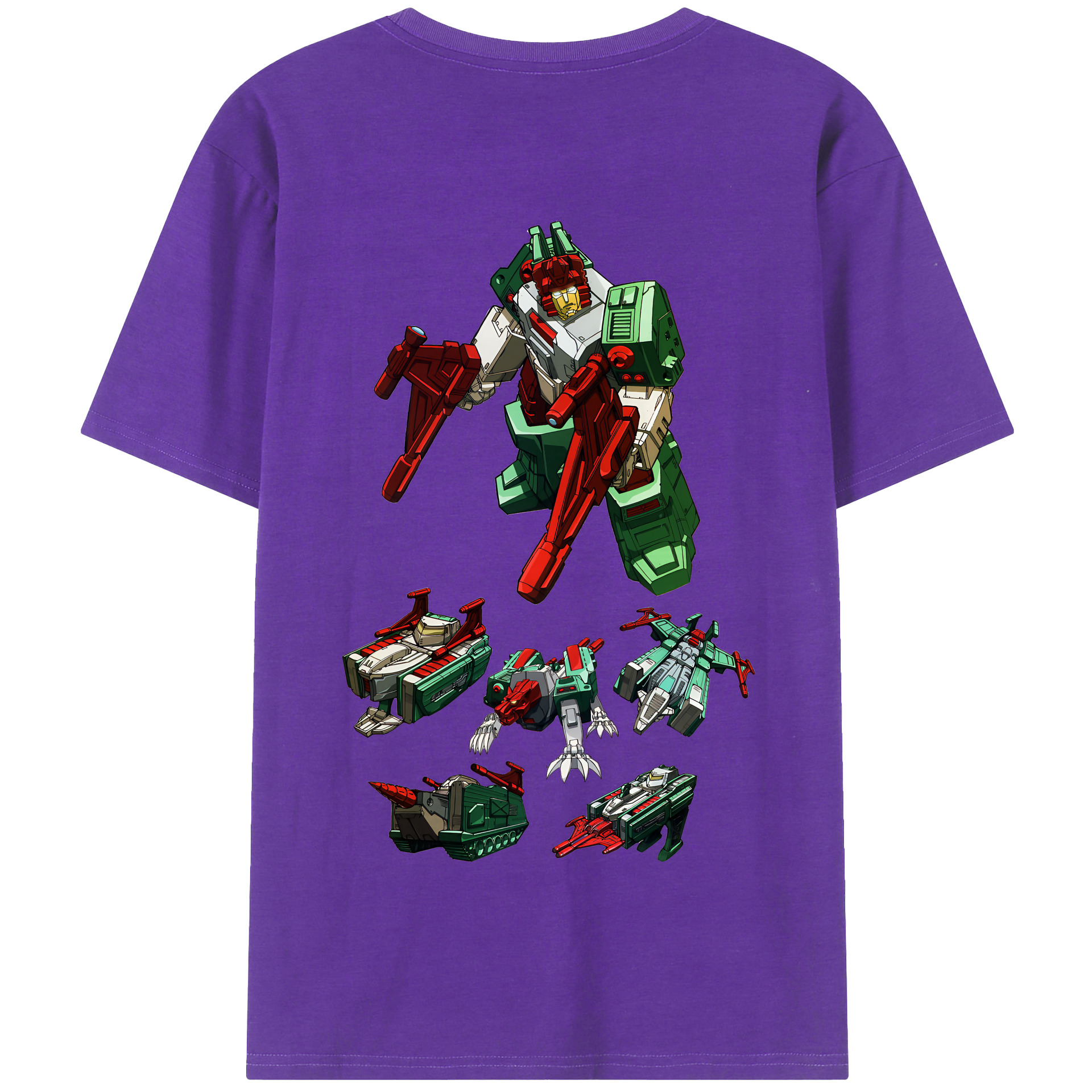 （画像用） Transformers トランスフォーマー 綿100％半袖Tシャツ（背面プリント）