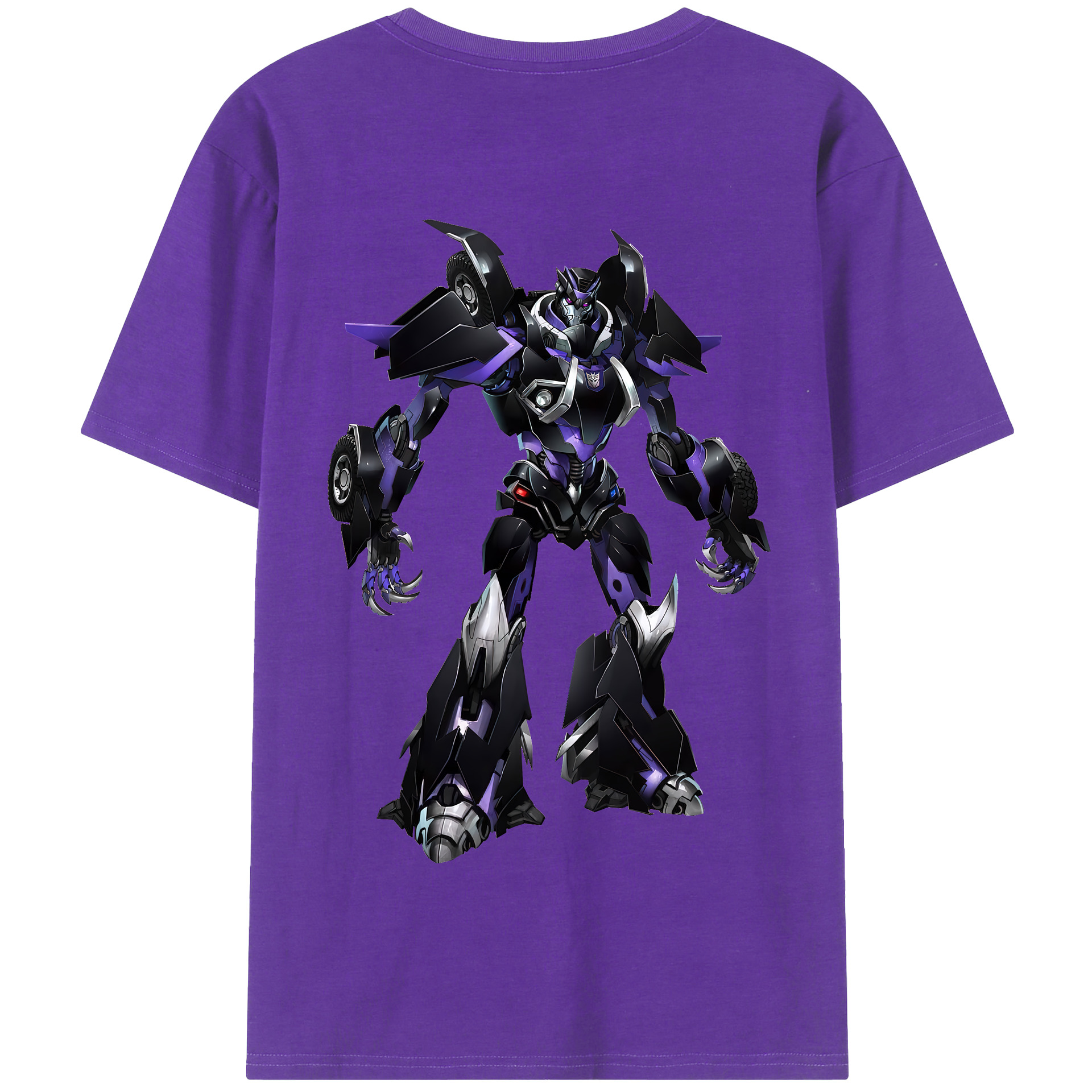 （画像用） Transformers トランスフォーマー 綿100％半袖Tシャツ（背面プリント）
