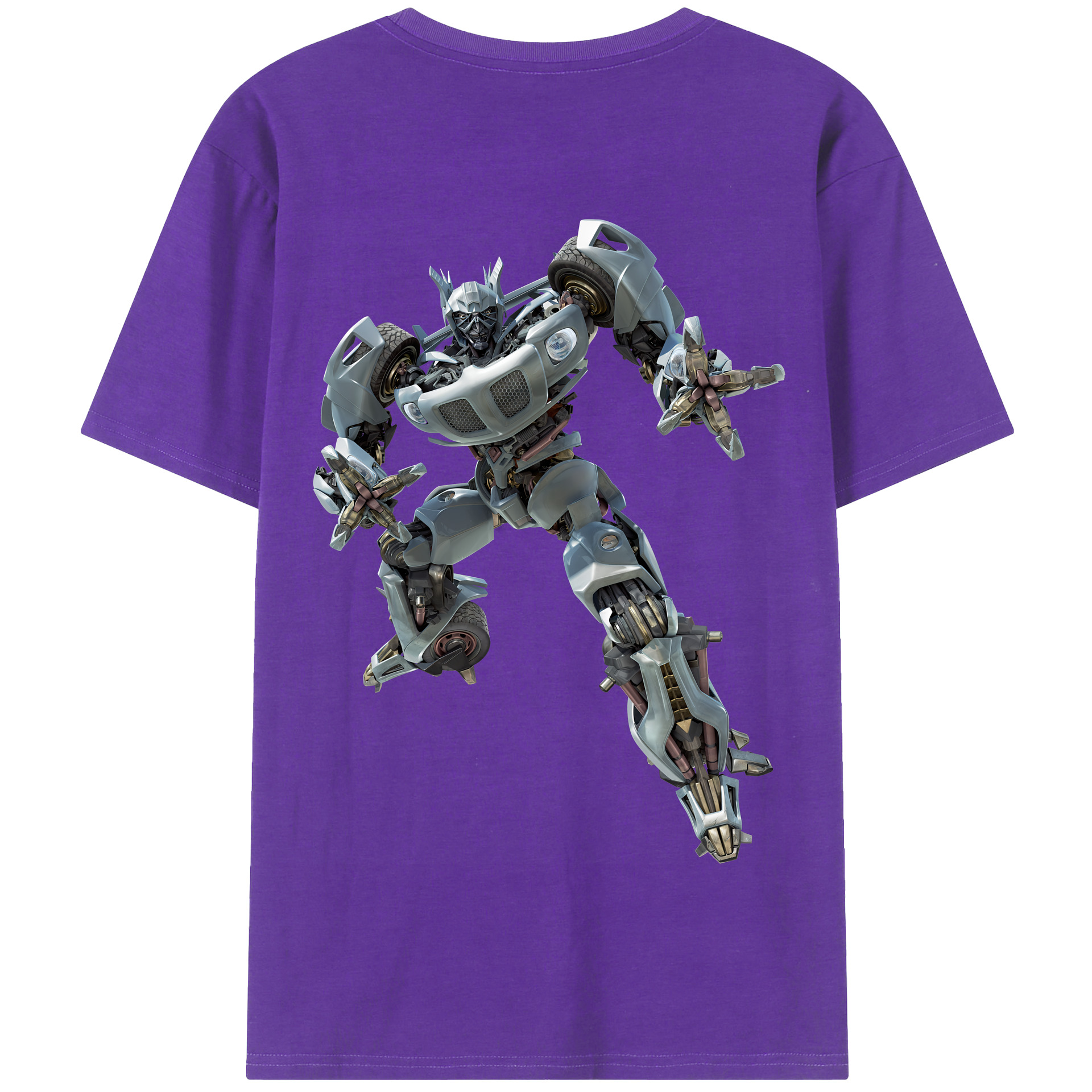 （画像用） Transformers トランスフォーマー 綿100％半袖Tシャツ（背面プリント）