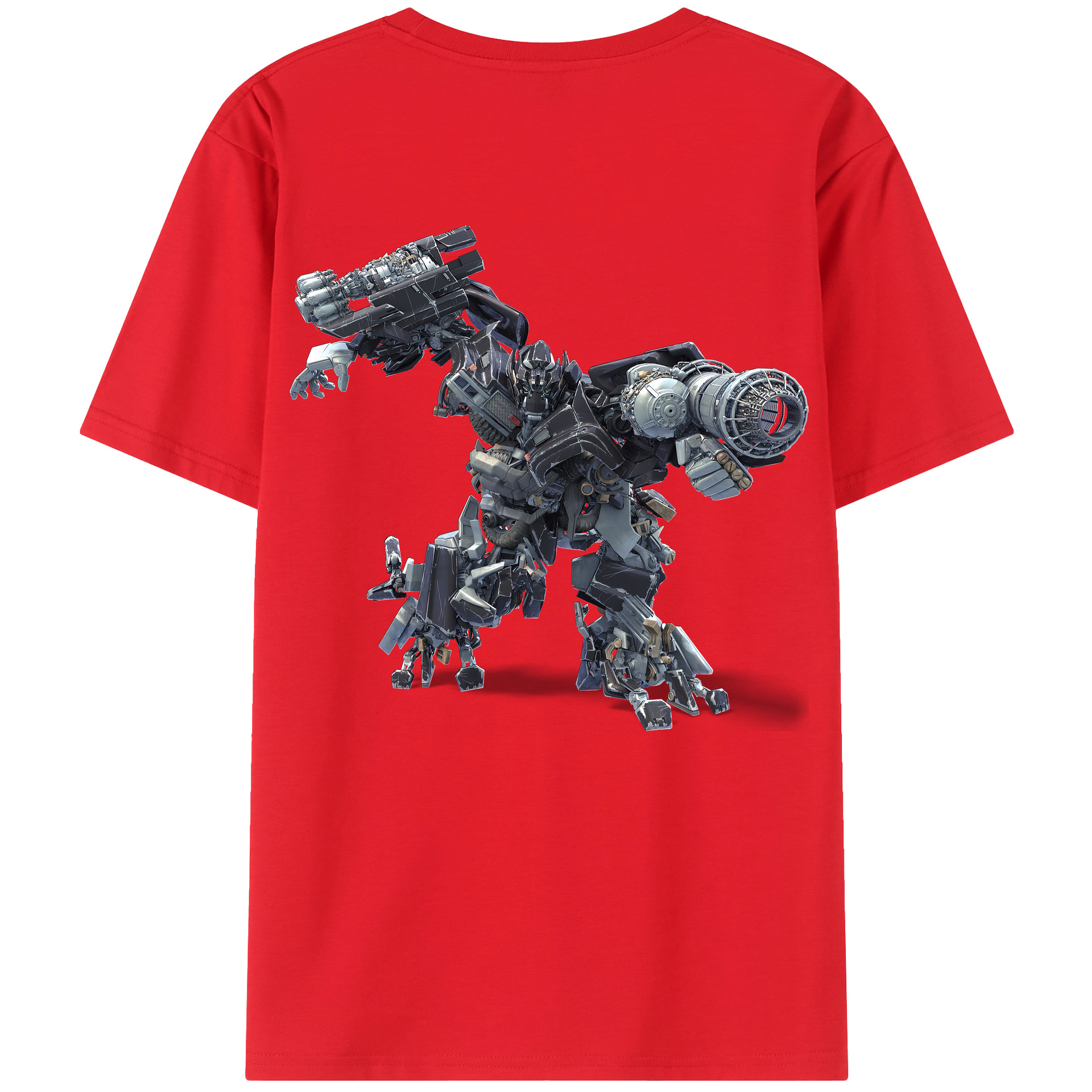 （画像用） Transformers トランスフォーマー 綿100％半袖Tシャツ（背面プリント）