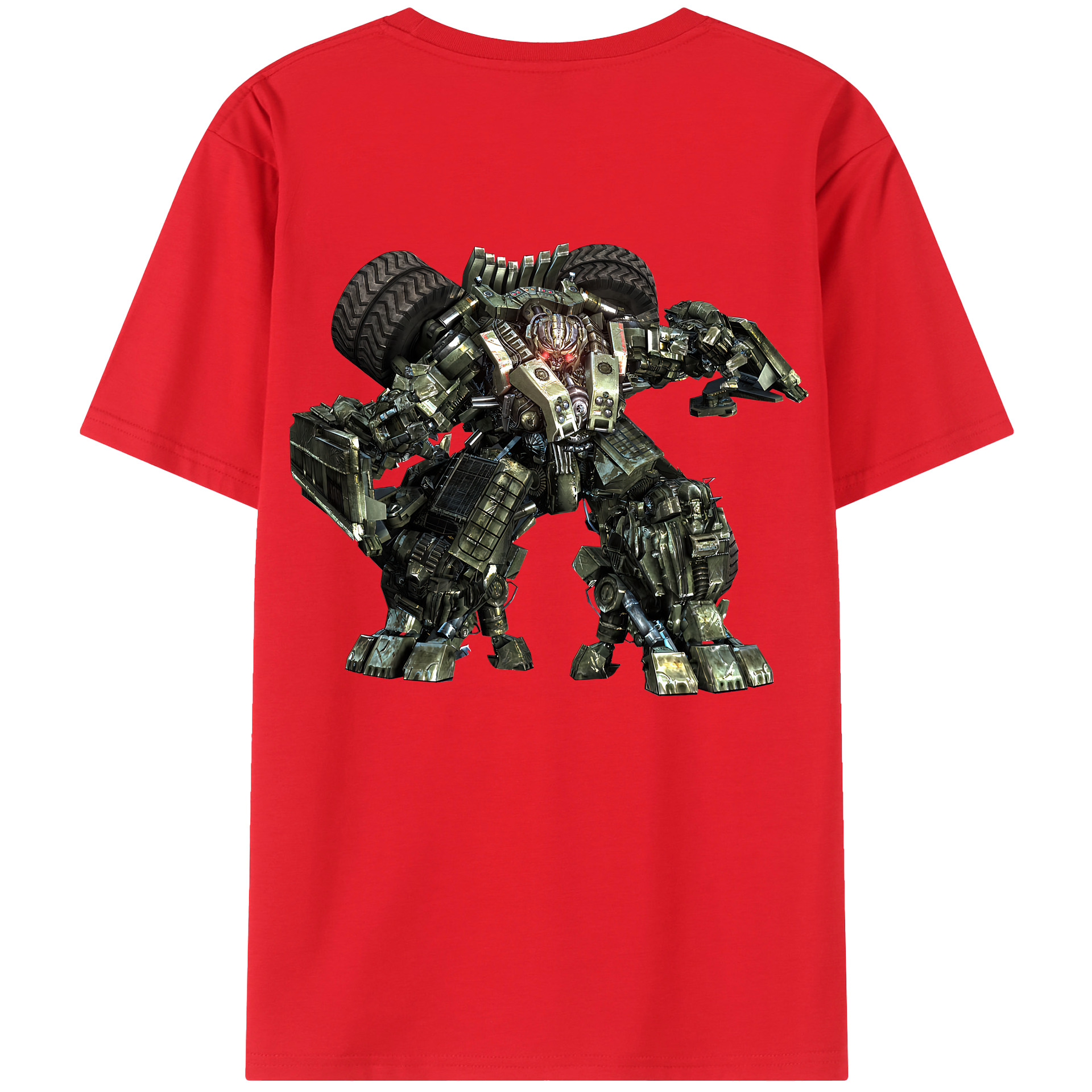 （画像用） Transformers トランスフォーマー 綿100％半袖Tシャツ（背面プリント）