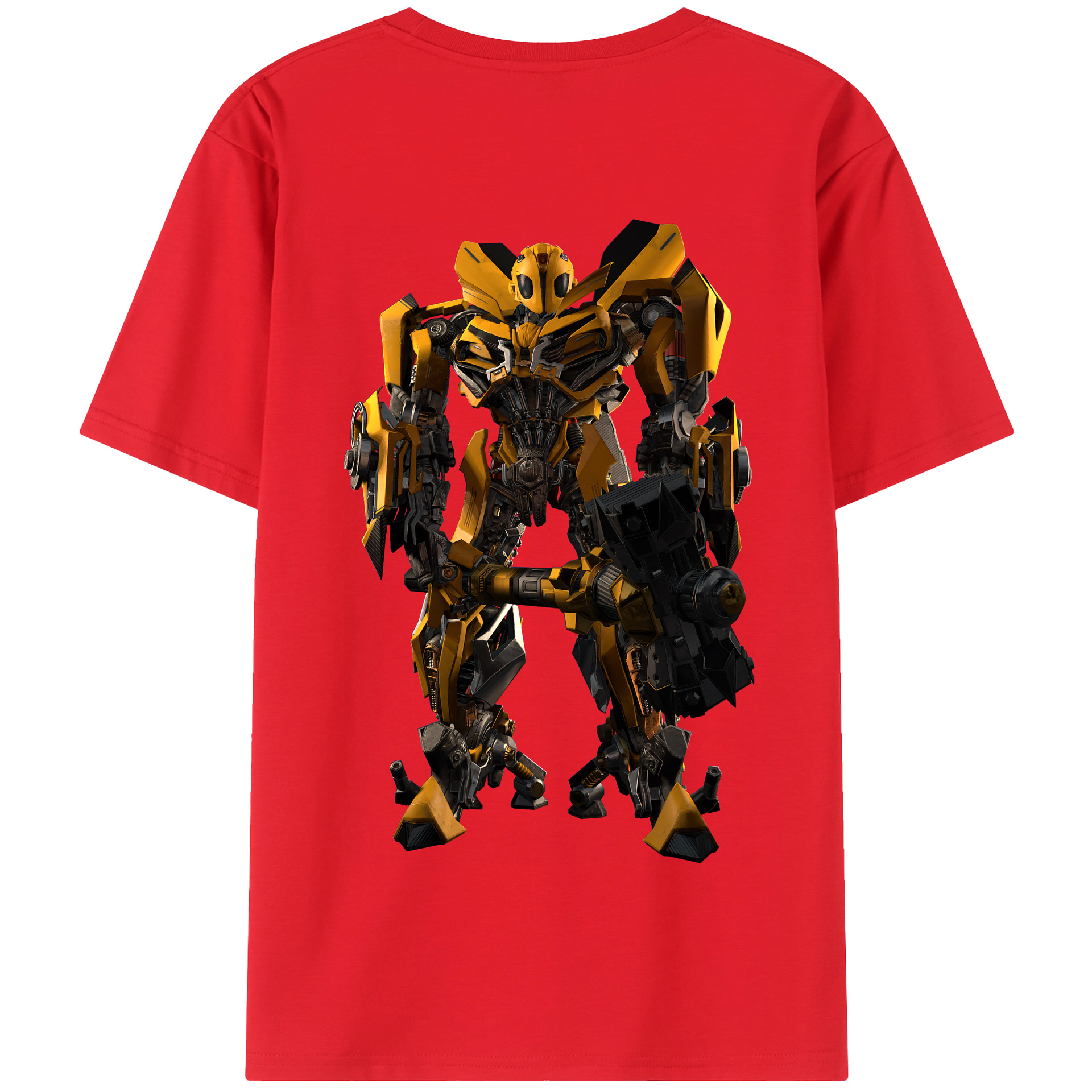 （画像用） Transformers トランスフォーマー 綿100％半袖Tシャツ（背面プリント）