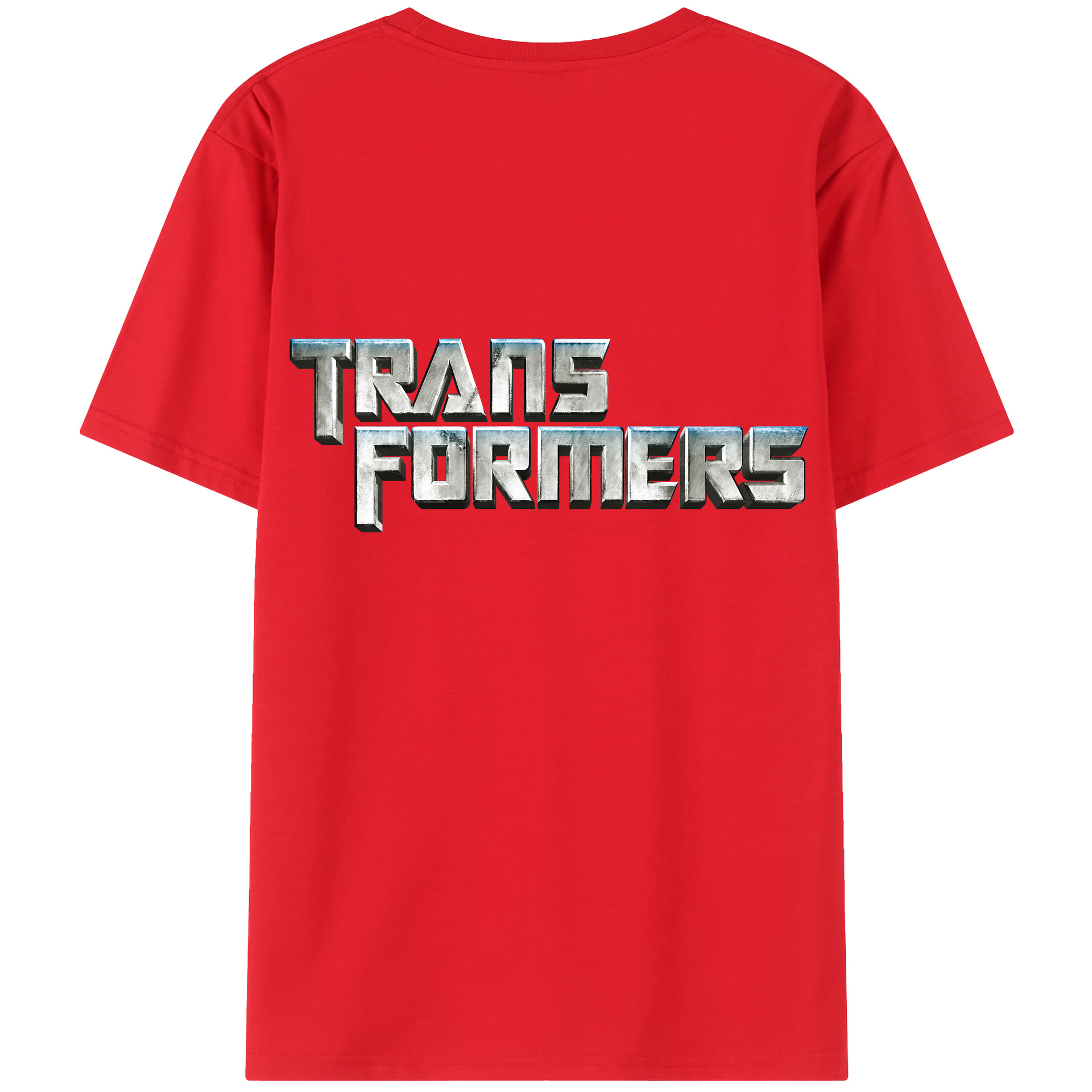 （画像用） Transformers トランスフォーマー 綿100％半袖Tシャツ（背面プリント）