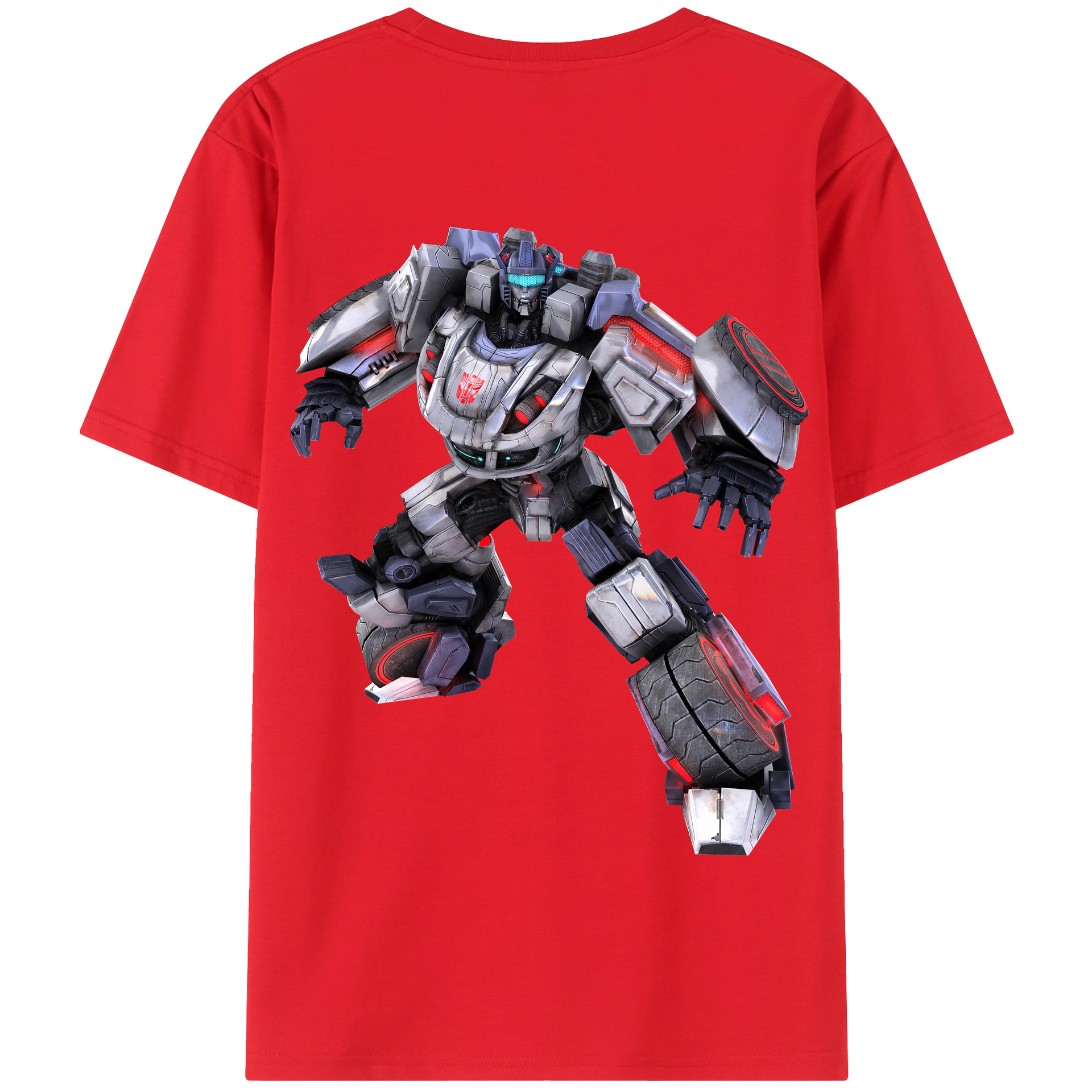 （画像用） Transformers トランスフォーマー 綿100％半袖Tシャツ（背面プリント）