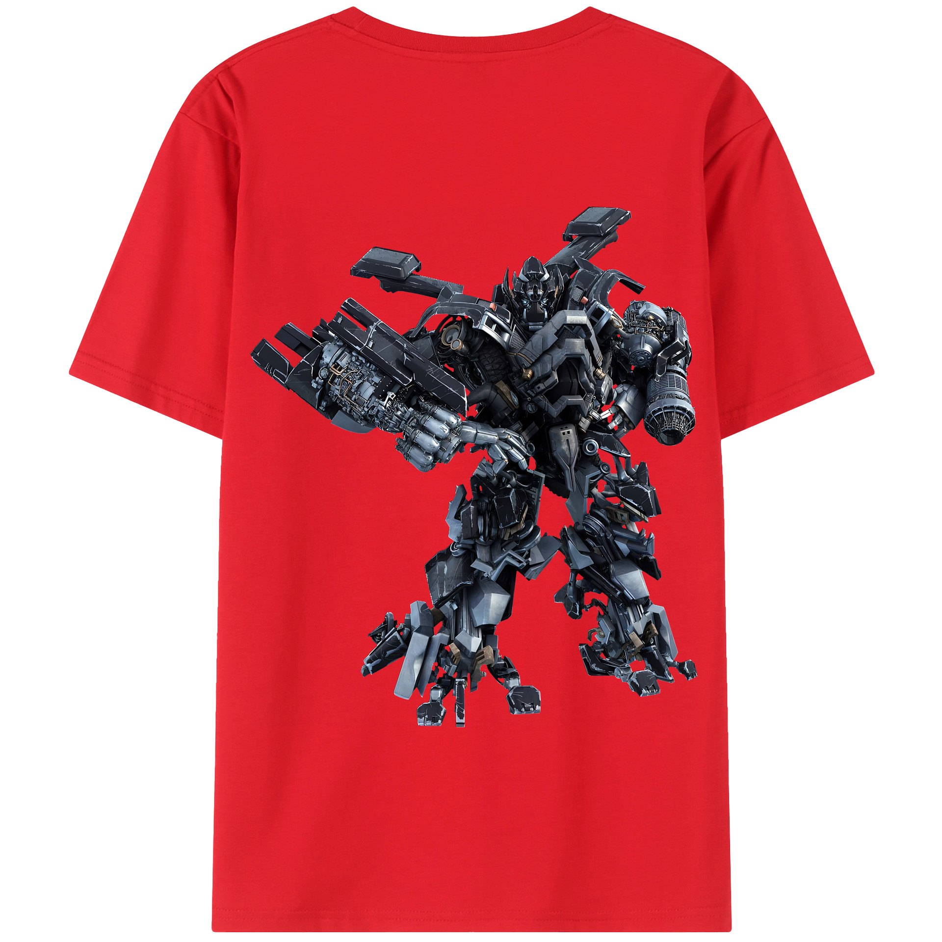（画像用） Transformers トランスフォーマー 綿100％半袖Tシャツ（背面プリント）