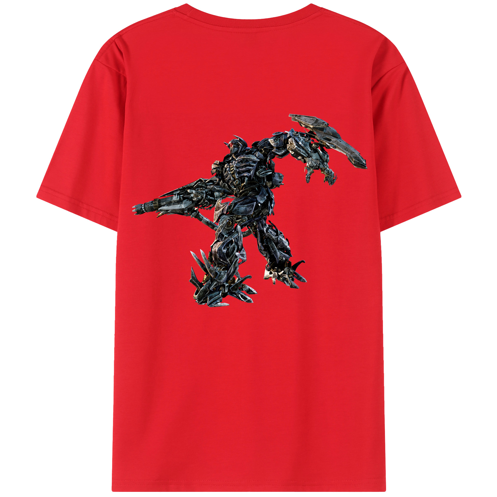 （画像用） Transformers トランスフォーマー 綿100％半袖Tシャツ（背面プリント）