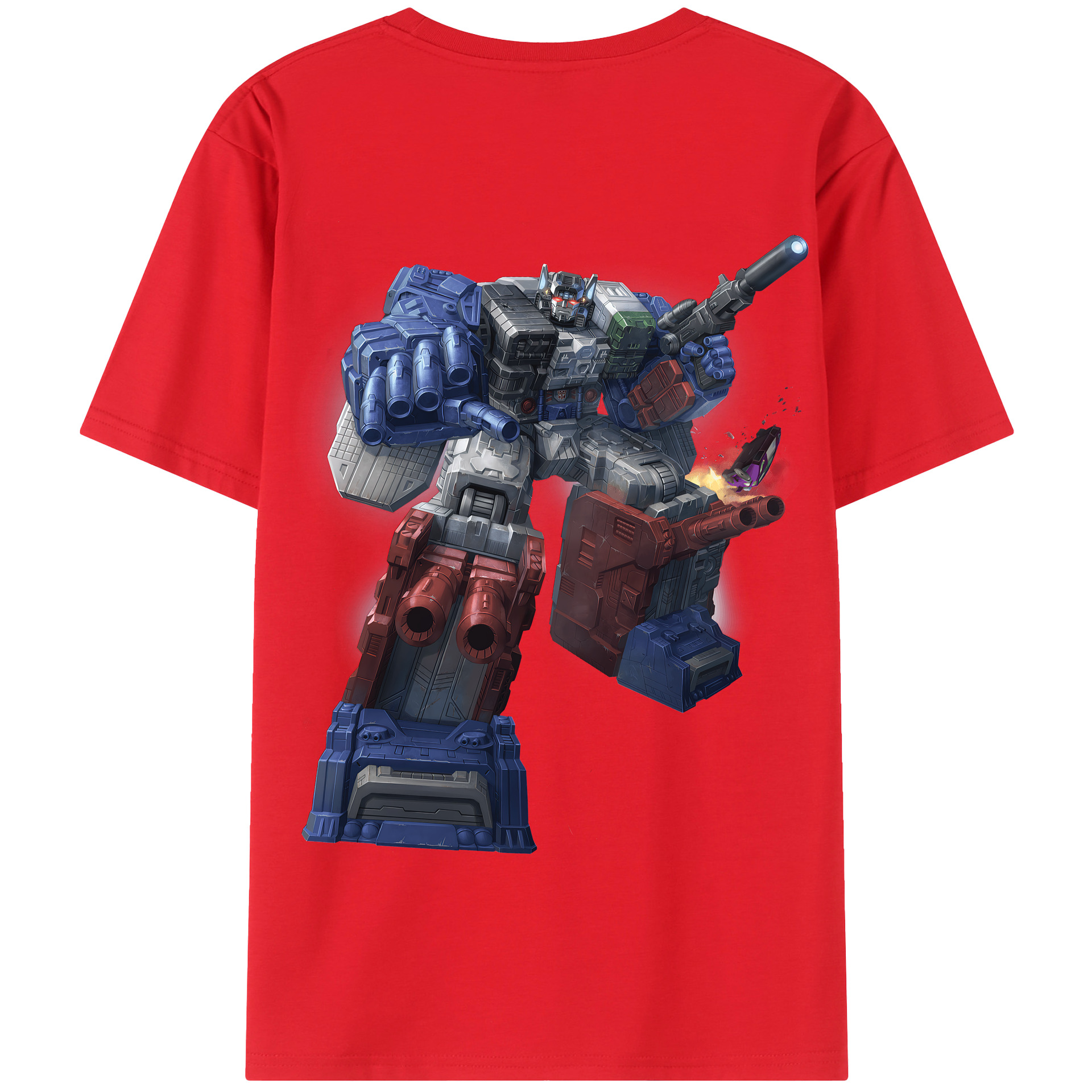 （画像用） Transformers トランスフォーマー 綿100％半袖Tシャツ（背面プリント）