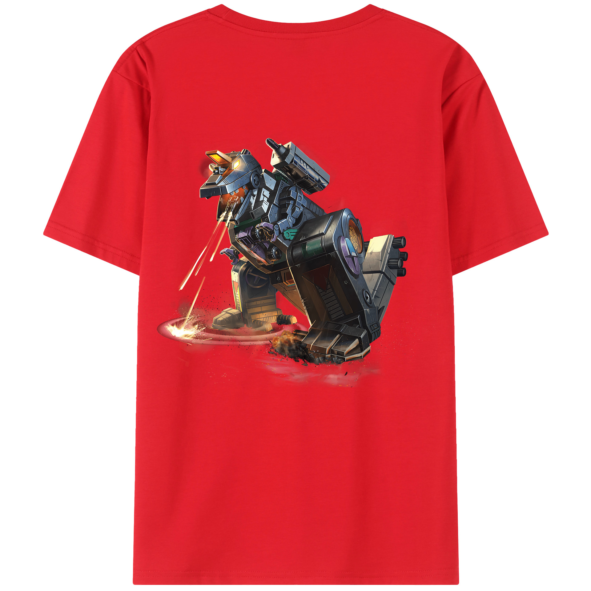 （画像用） Transformers トランスフォーマー 綿100％半袖Tシャツ（背面プリント）